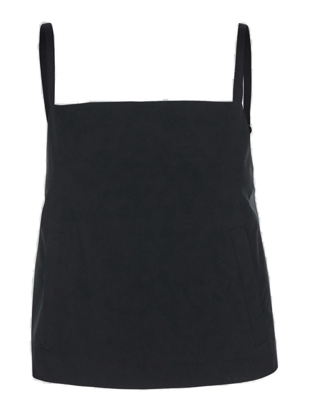 sportmax buckle detailed sleeveless top