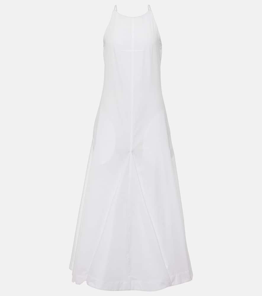 sportmax cactus cotton poplin midi dress
