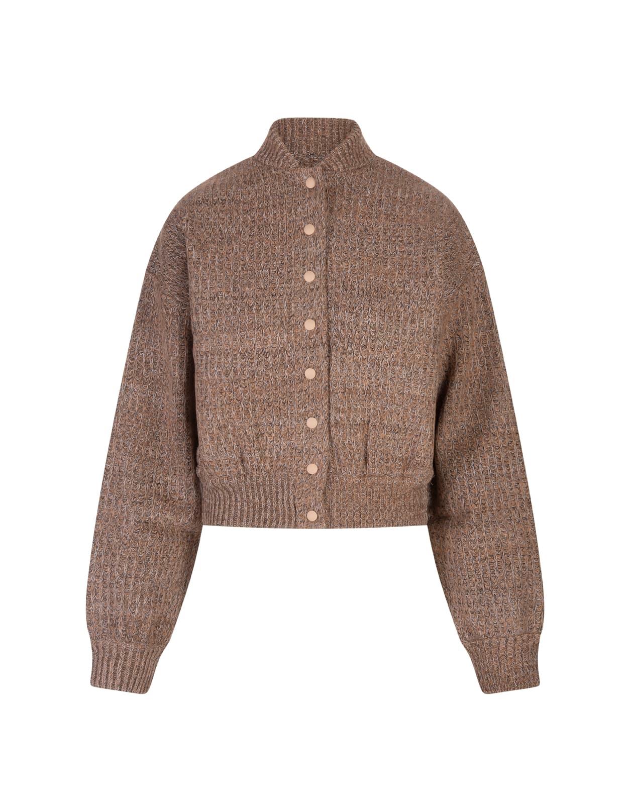 sportmax camel edda bomber jacket