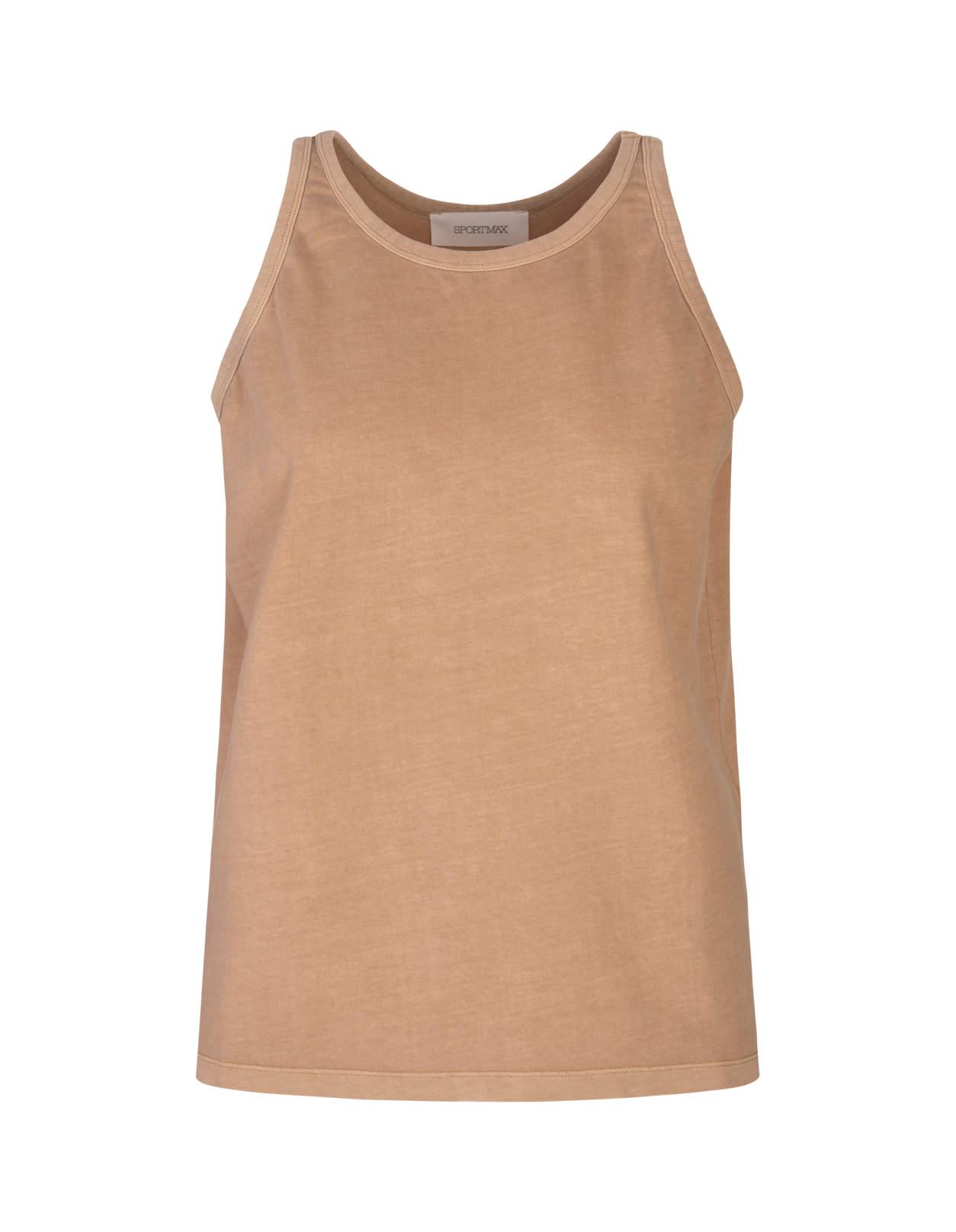 sportmax camel edicola tank top