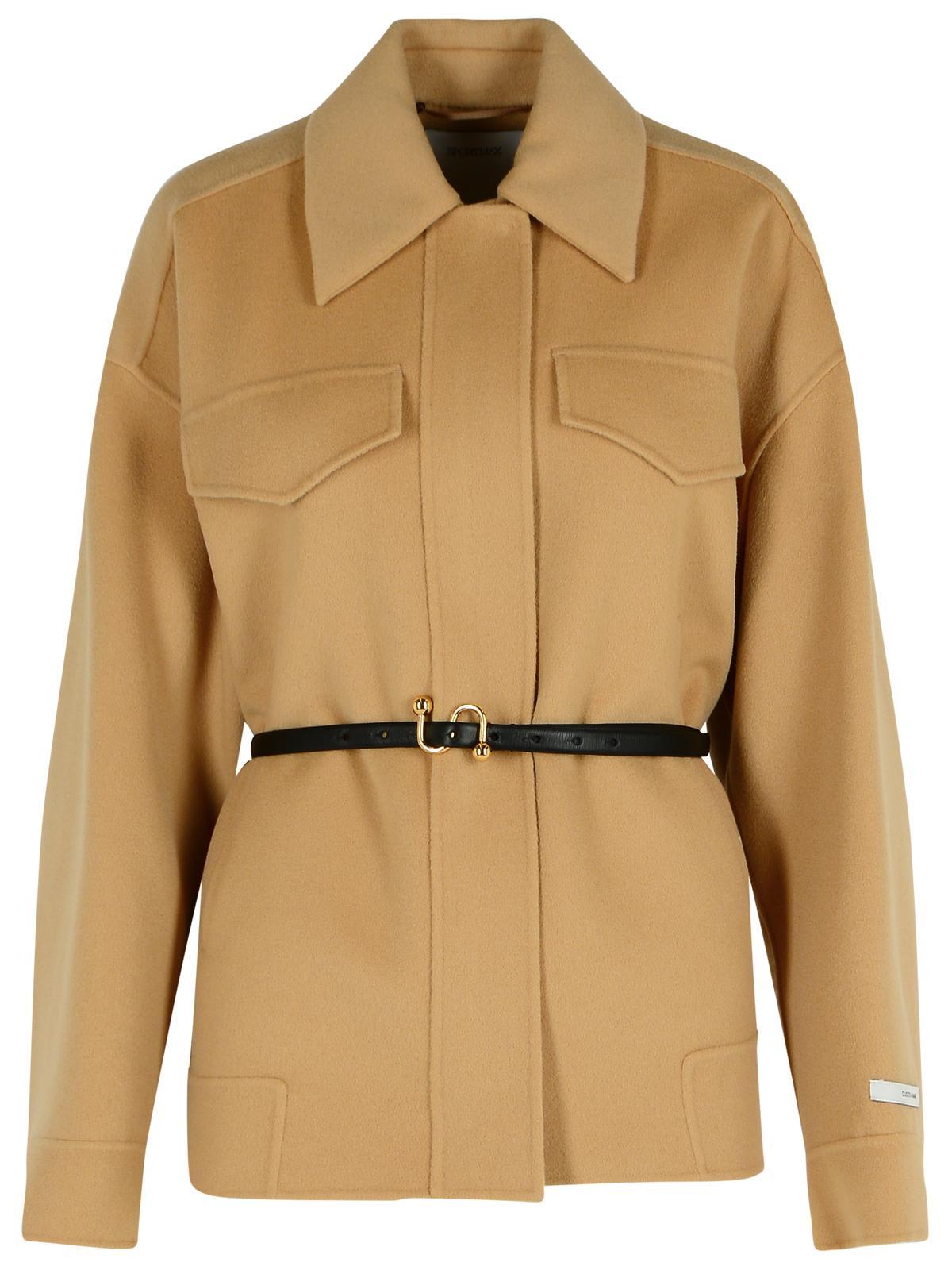 sportmax cantore camel virgin wool jacket