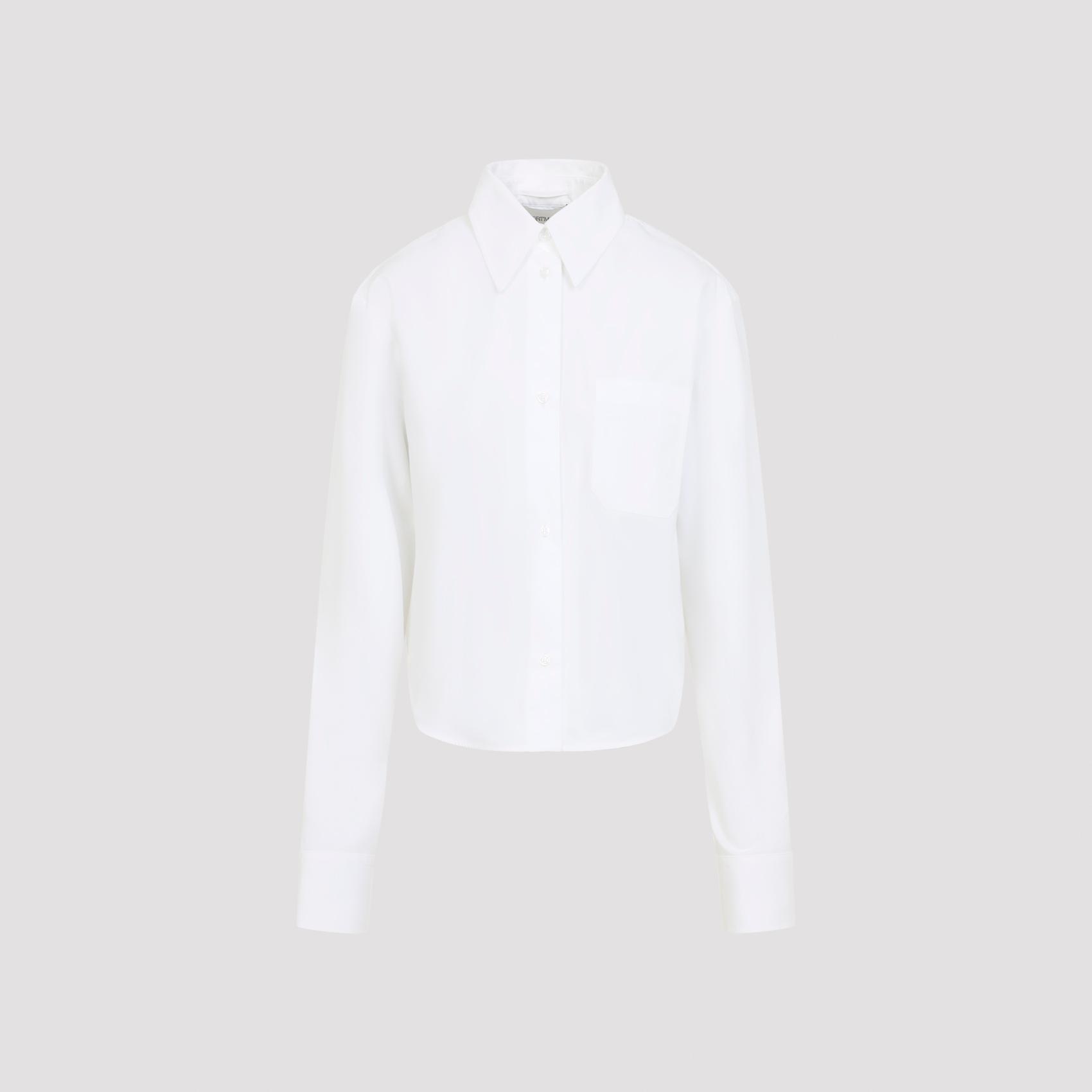 sportmax ceppo shirt white cotton polyester - women