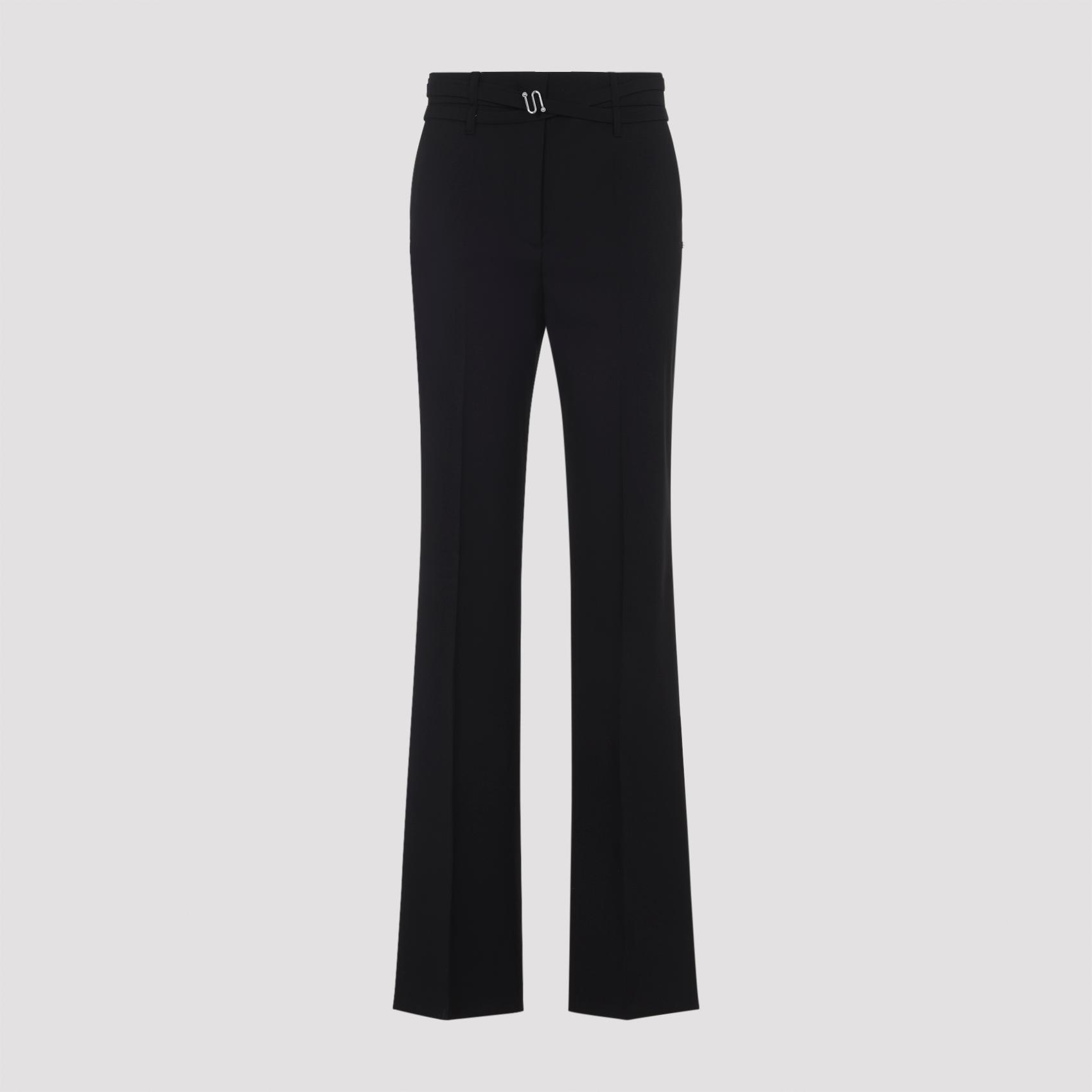 sportmax cera pants black virgin wool - women