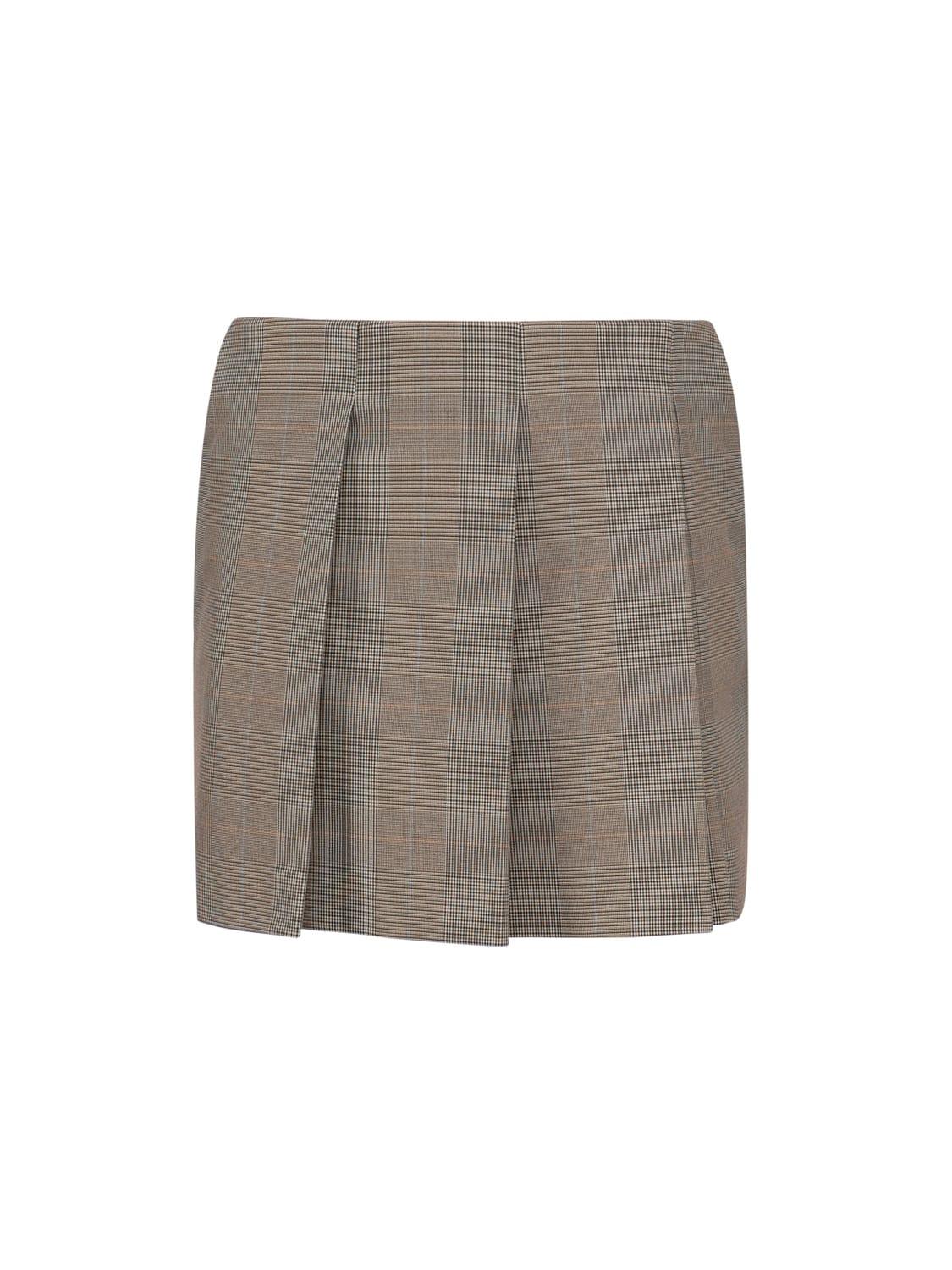 sportmax checked mini skirt