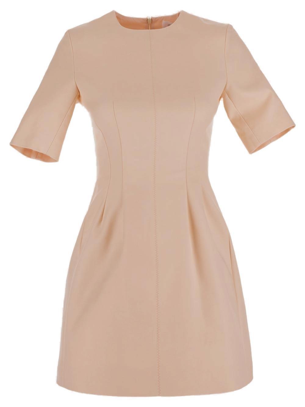 sportmax crewneck short-sleeved dress