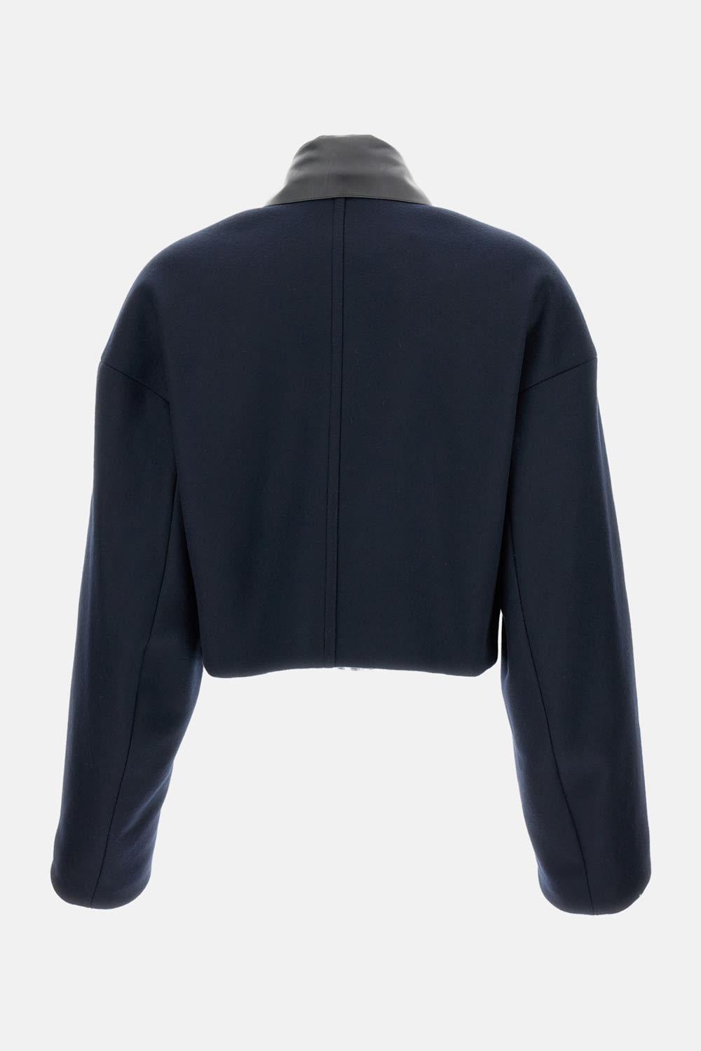 sportmax cropped wool jacket vacuo
