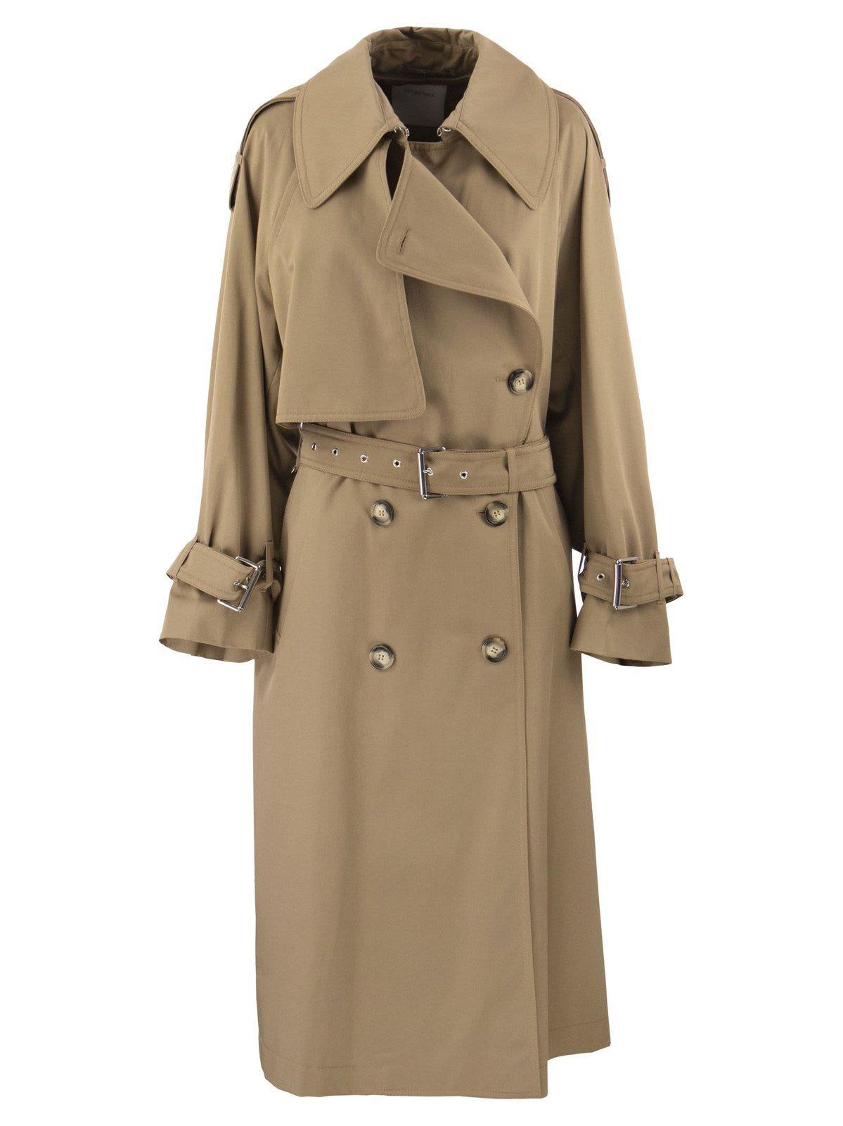 sportmax double-breasted belted coat
