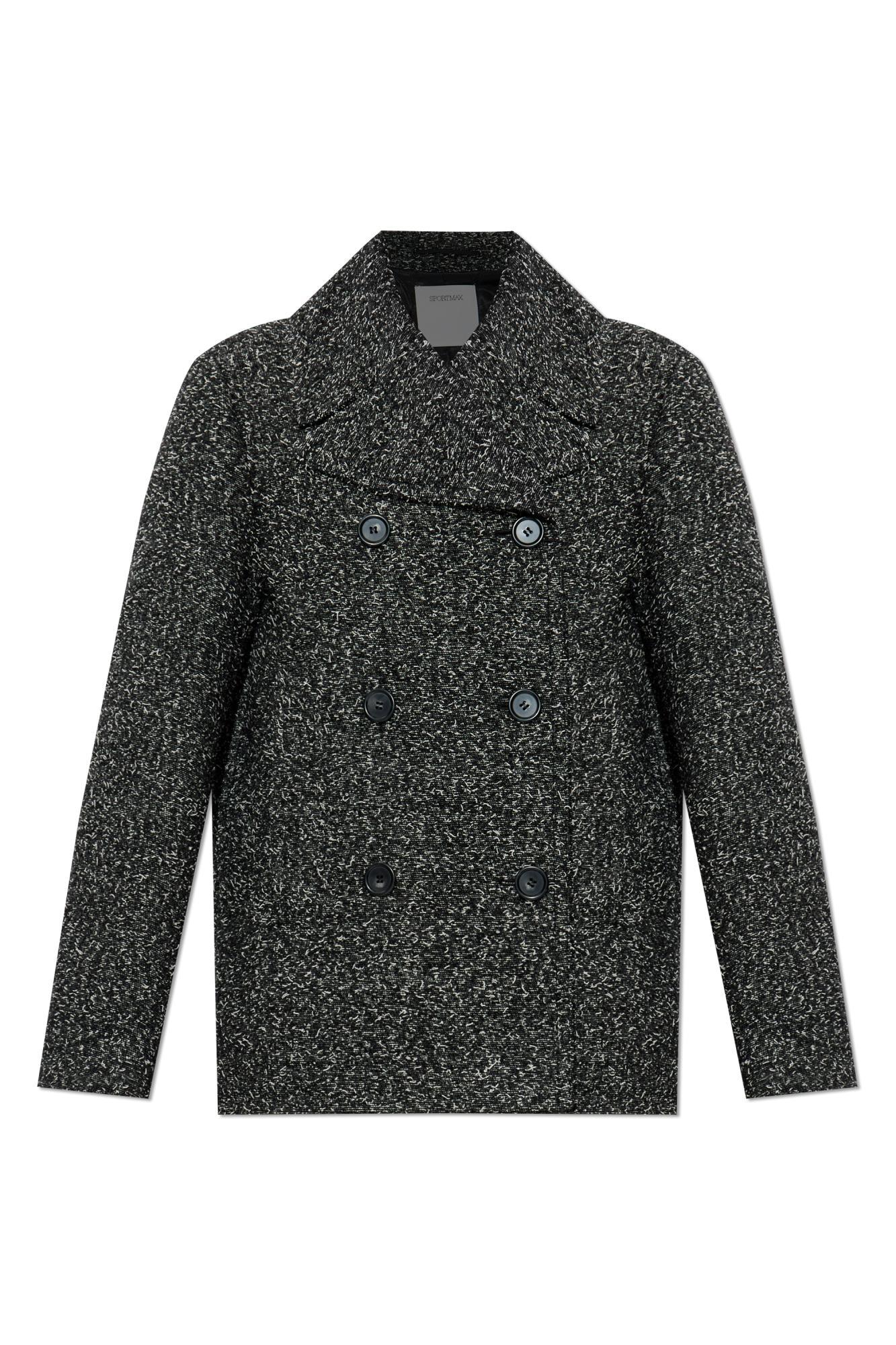 sportmax double-breasted coat olaf