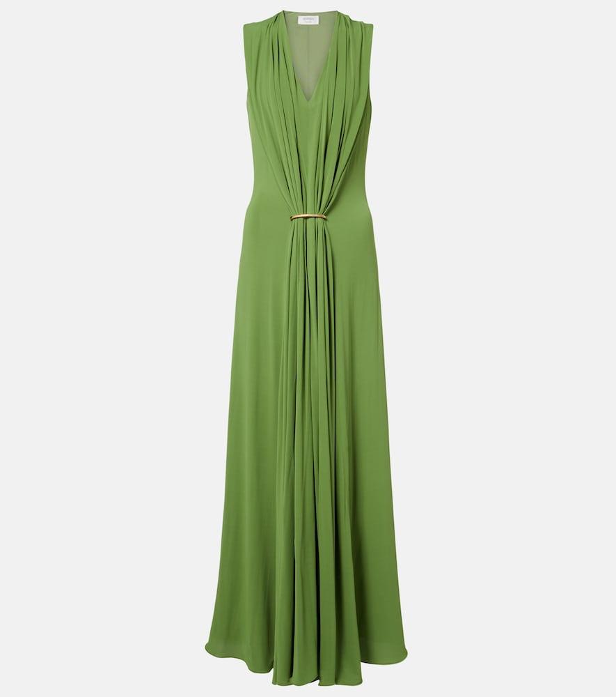 sportmax draped maxi dress