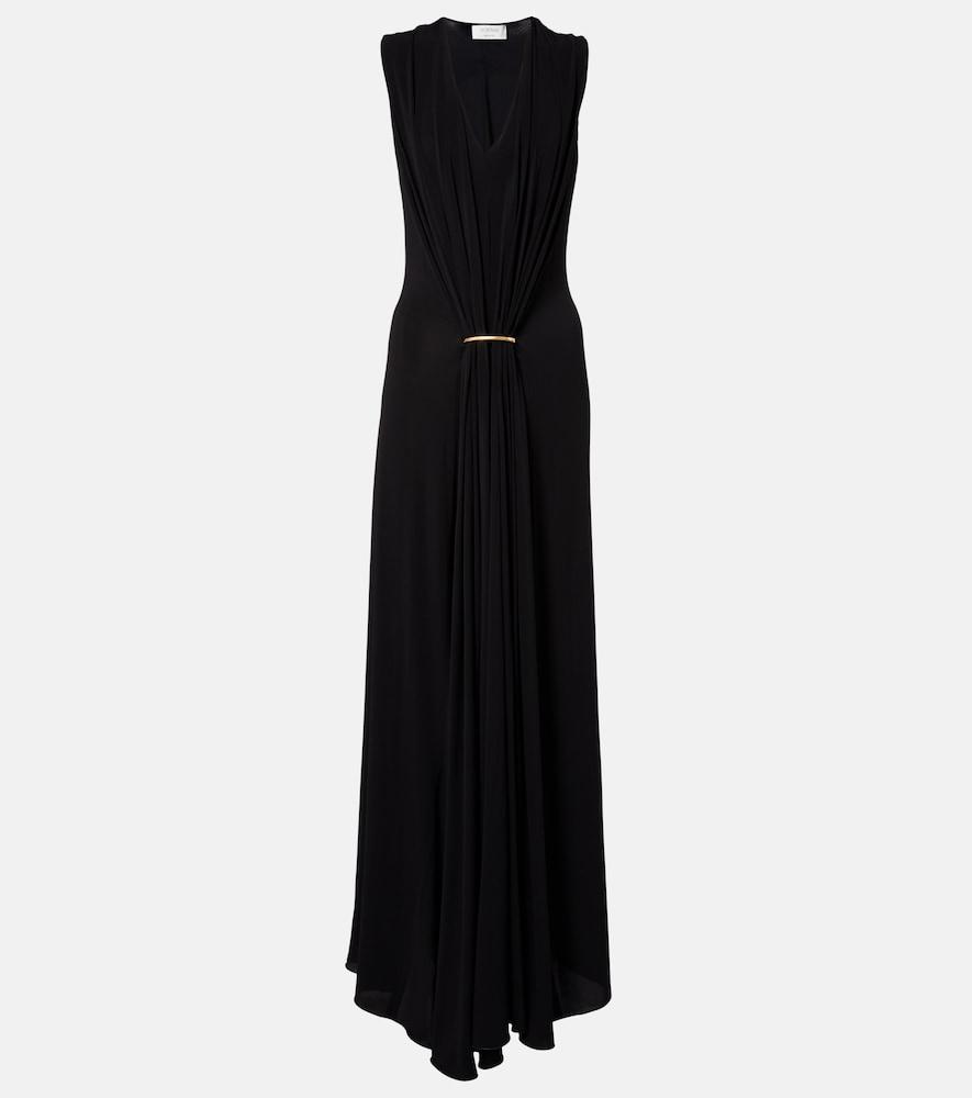 sportmax draped maxi dress
