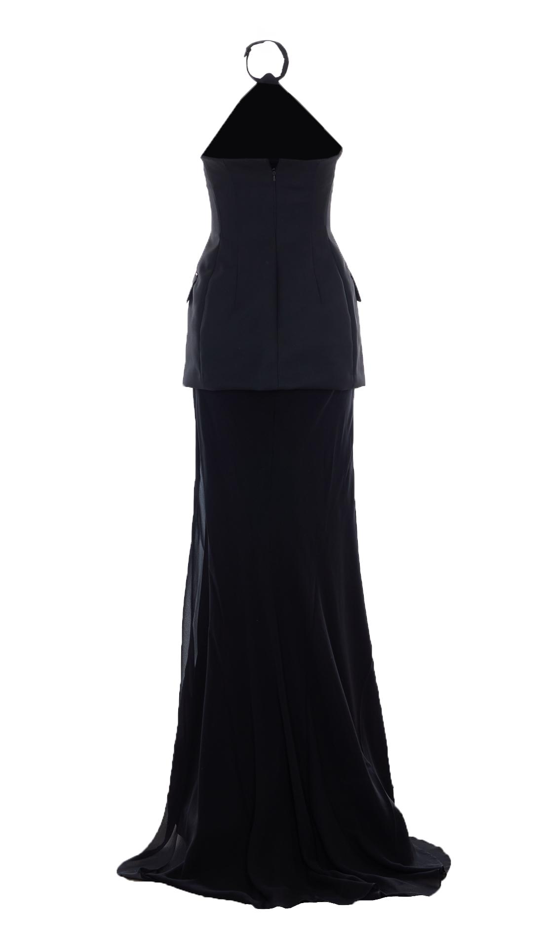 sportmax dresses black polyester - women