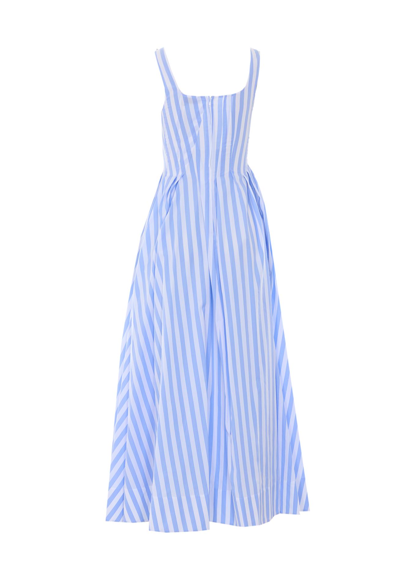 sportmax dresses blue cotton - women