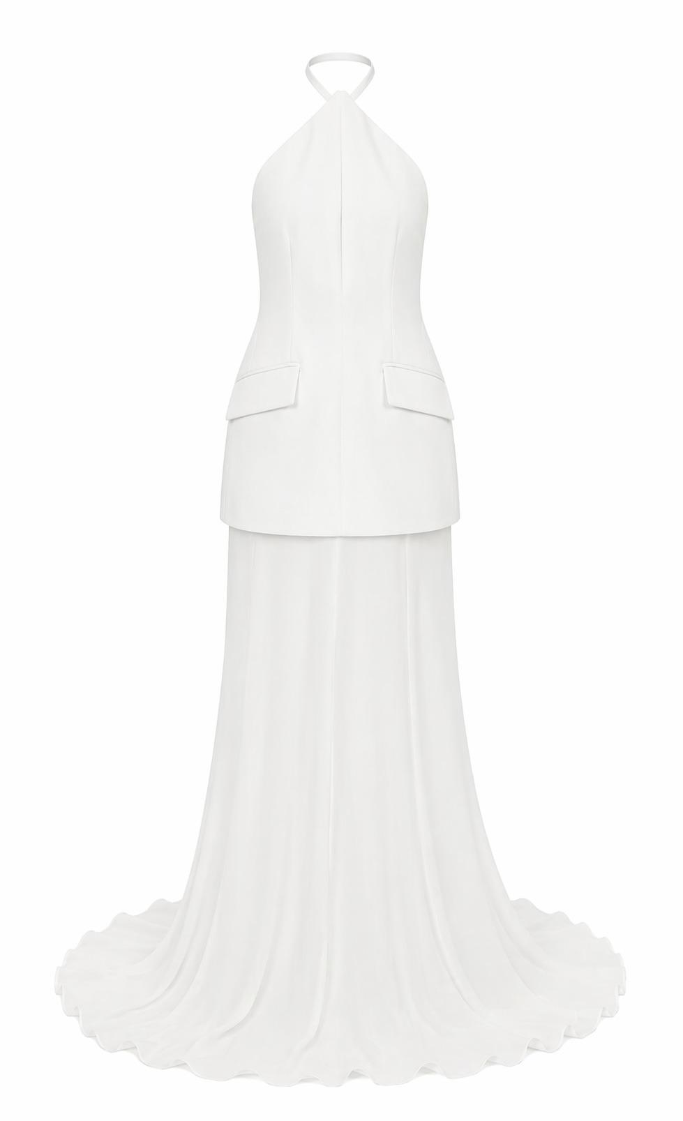 sportmax dresses white polyester - women