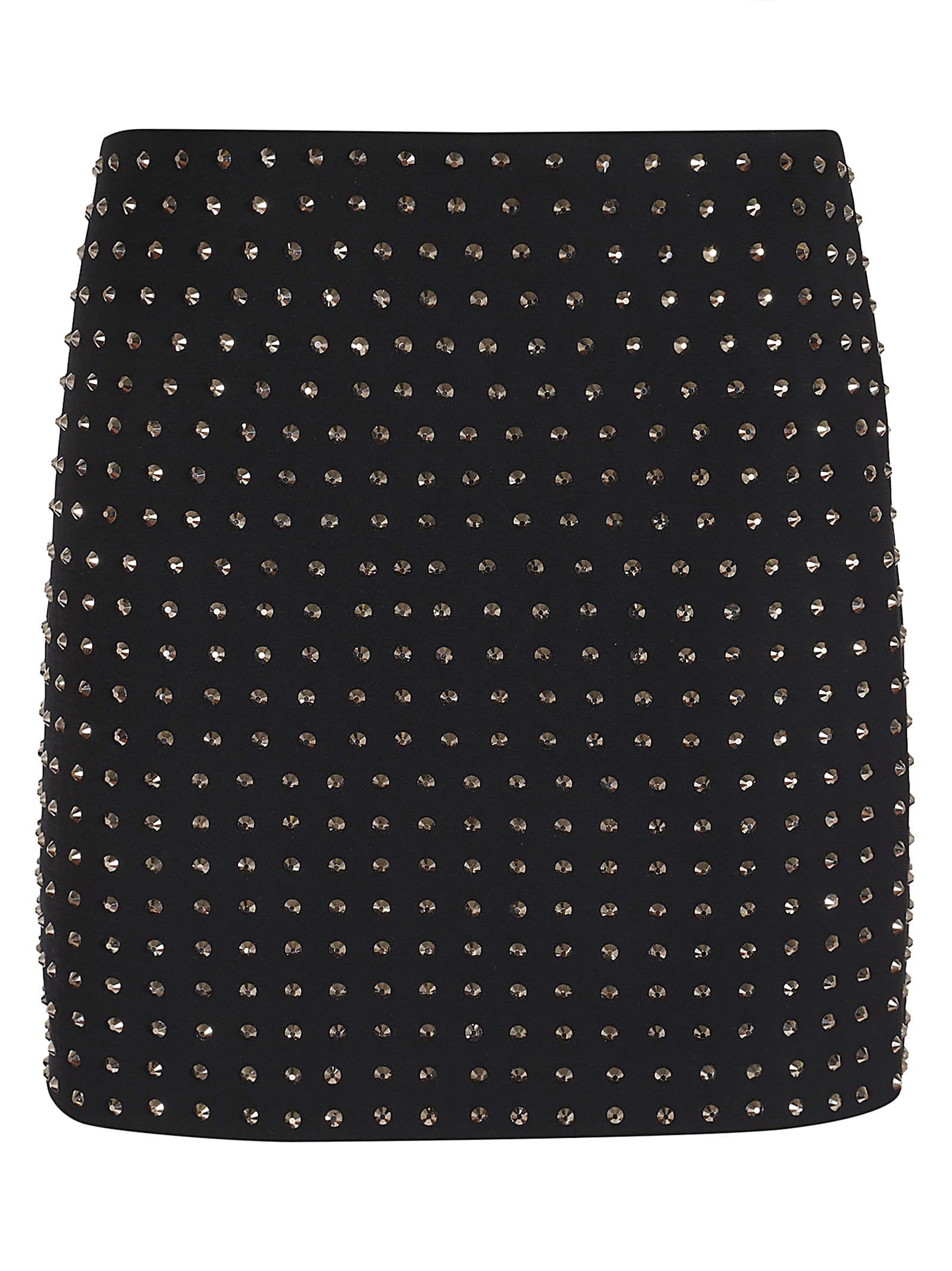 sportmax embellished mini skirt