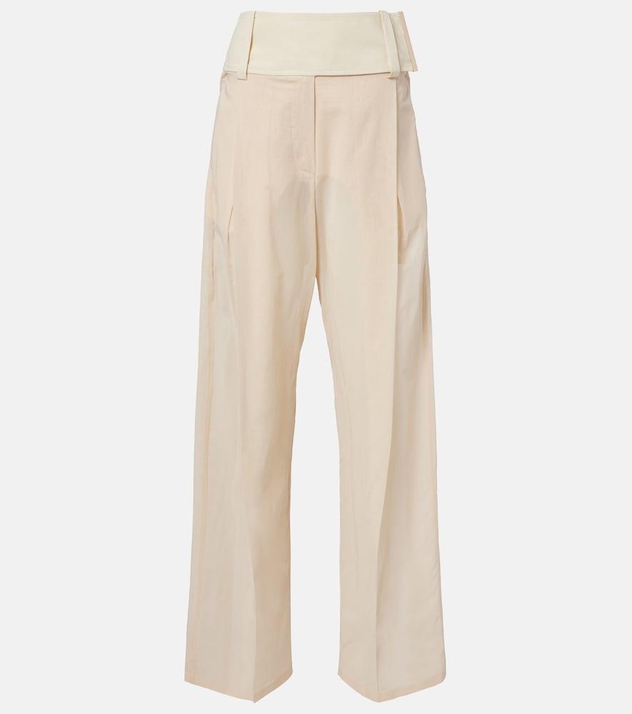 sportmax ferito cotton voile wide