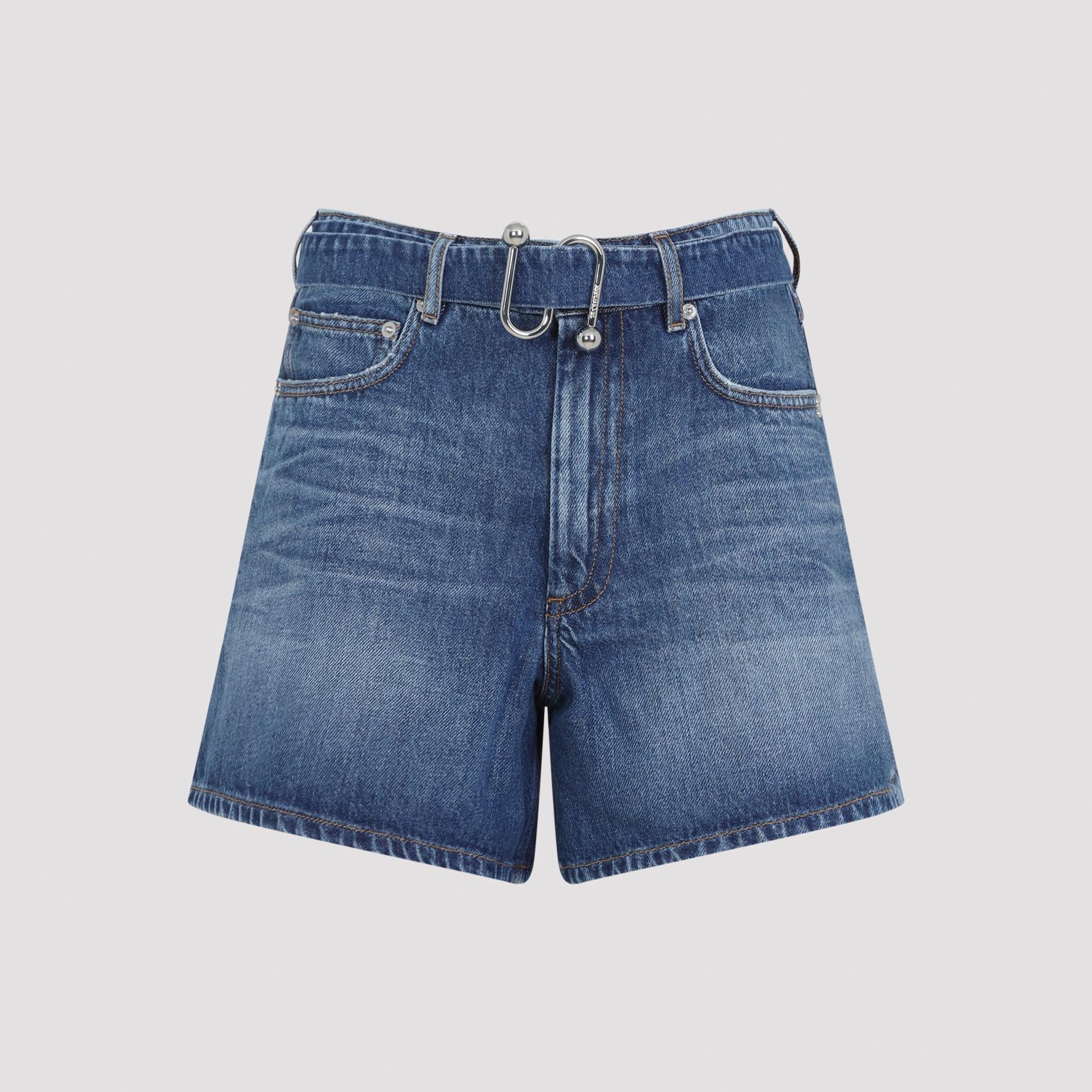sportmax fiesta denim shorts blue cotton jean - women