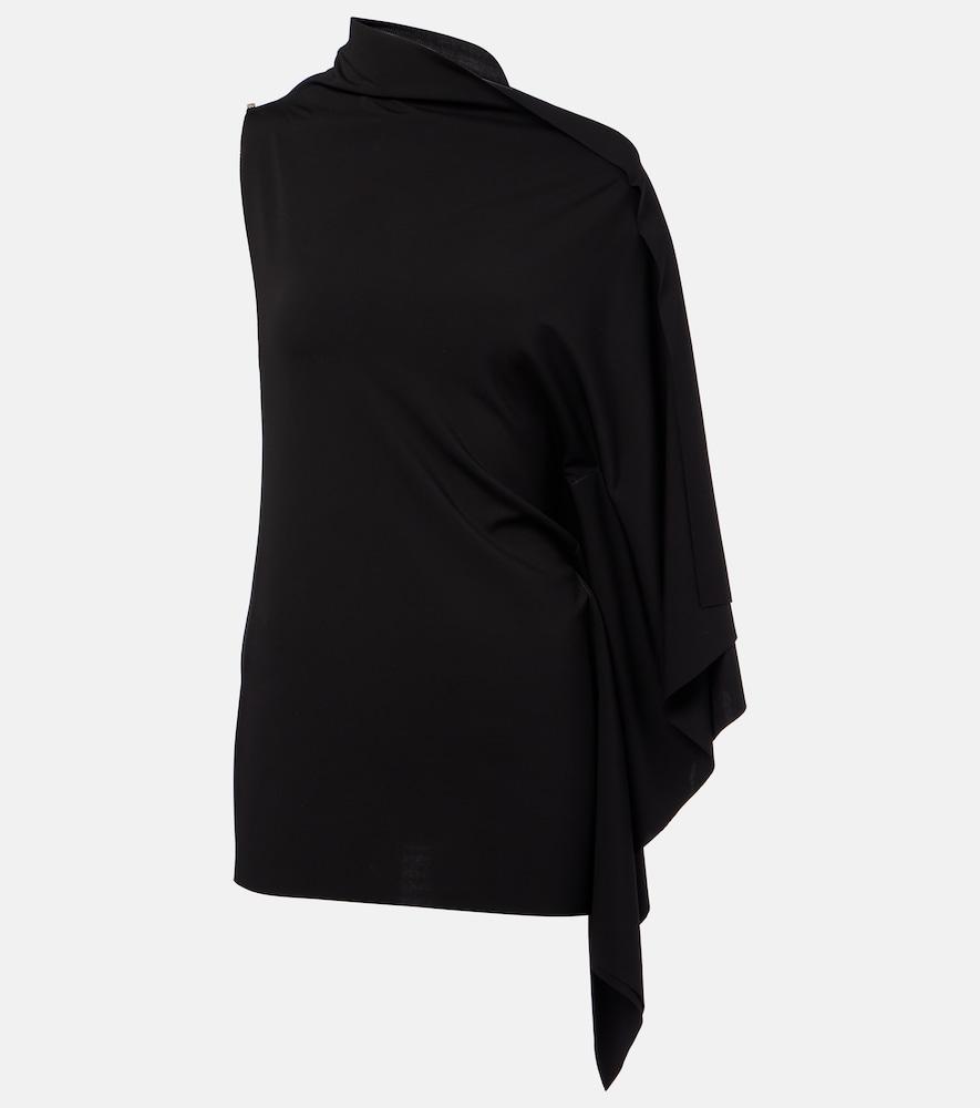 sportmax fiorella asymmetric jersey top
