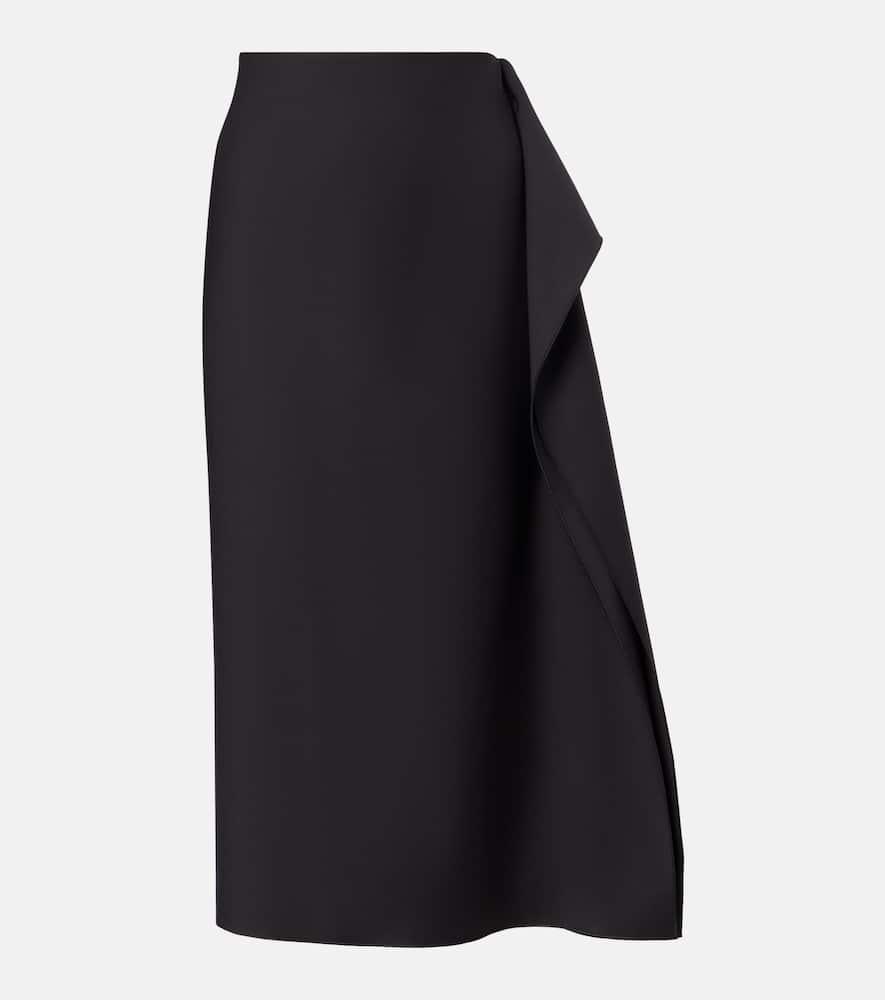 sportmax giambo draped midi skirt