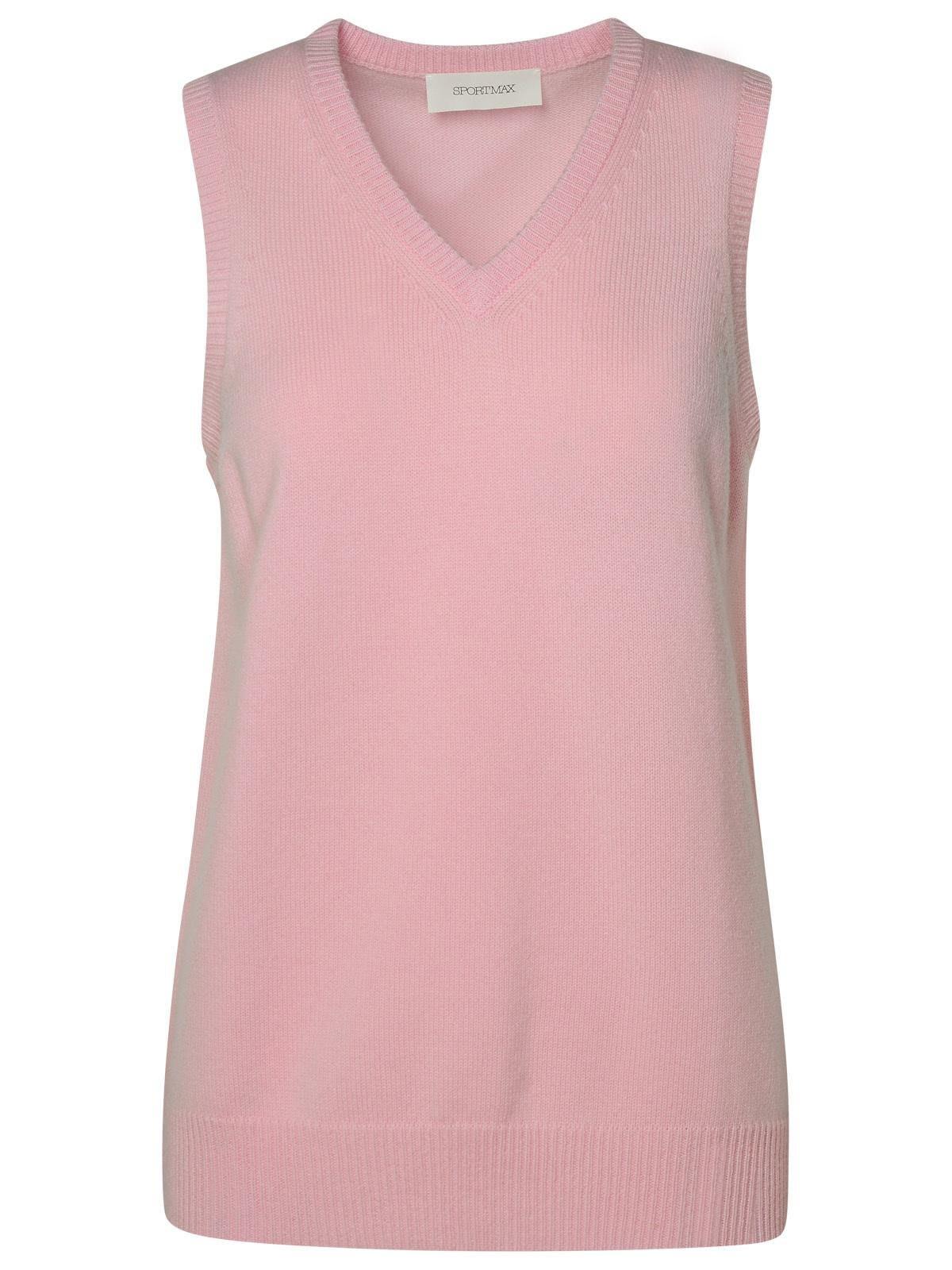 sportmax gimmy v-neck knitted top