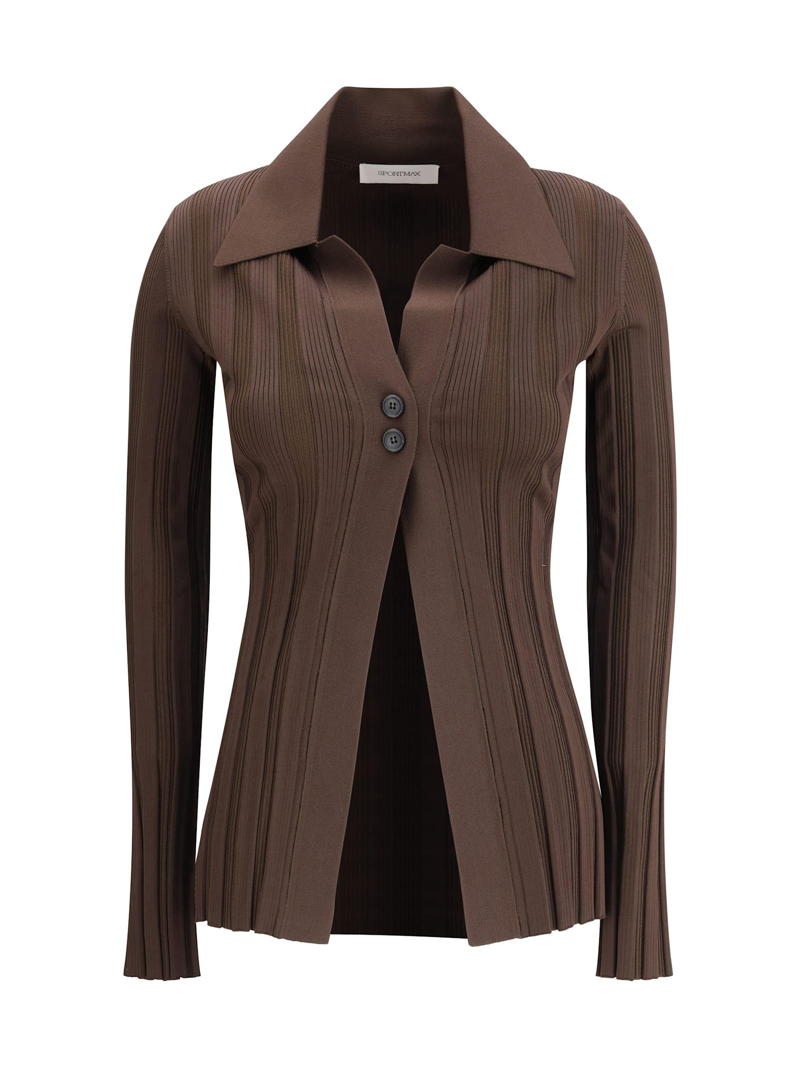 sportmax glossy viscose cardigan