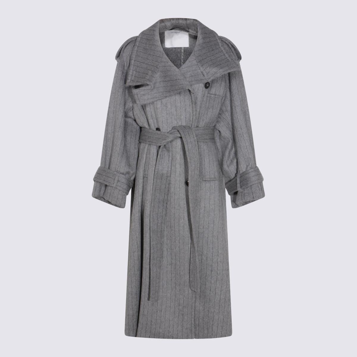 sportmax grey wool arold1234 coat