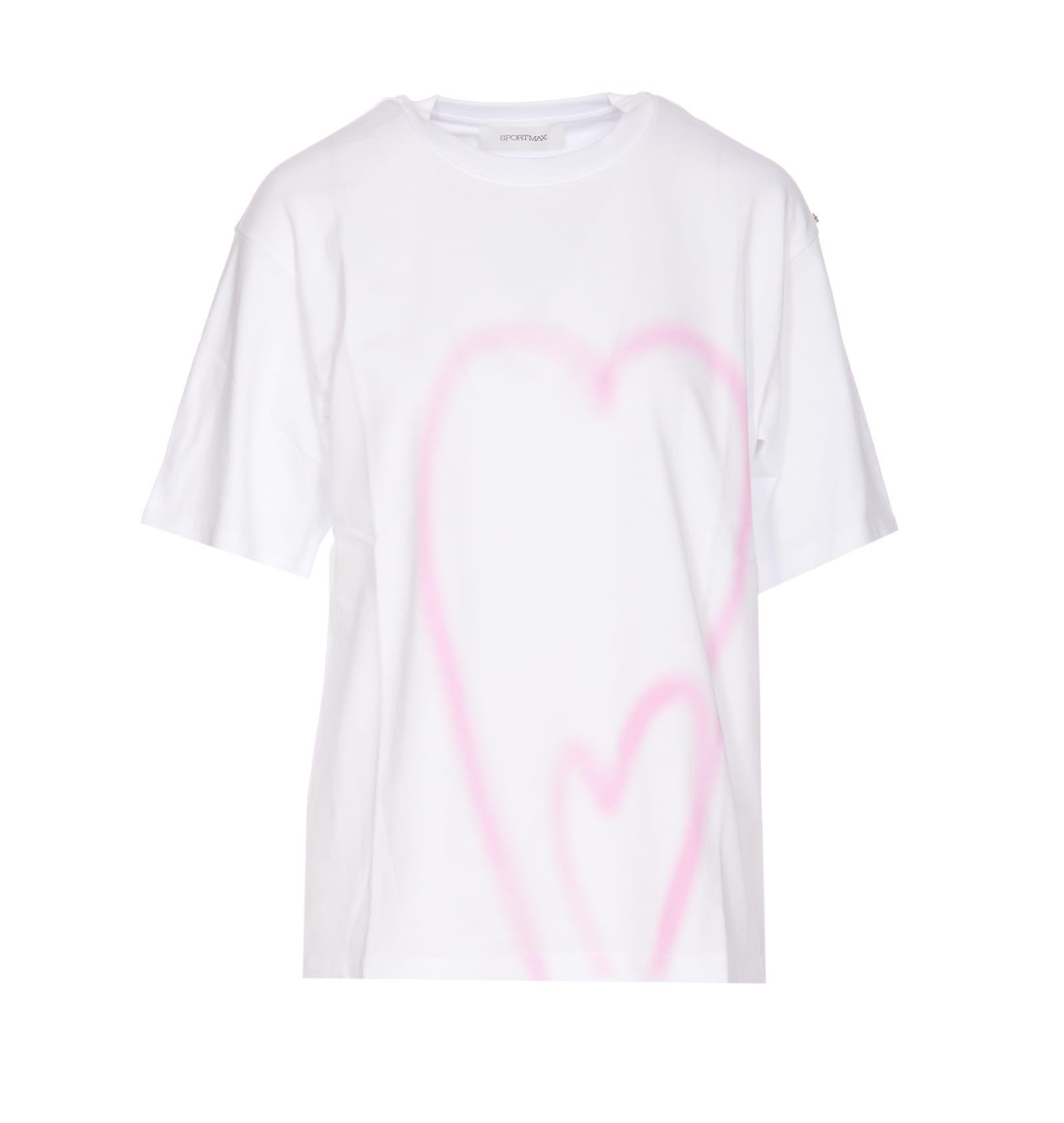 sportmax jersey cotton print t-shirt