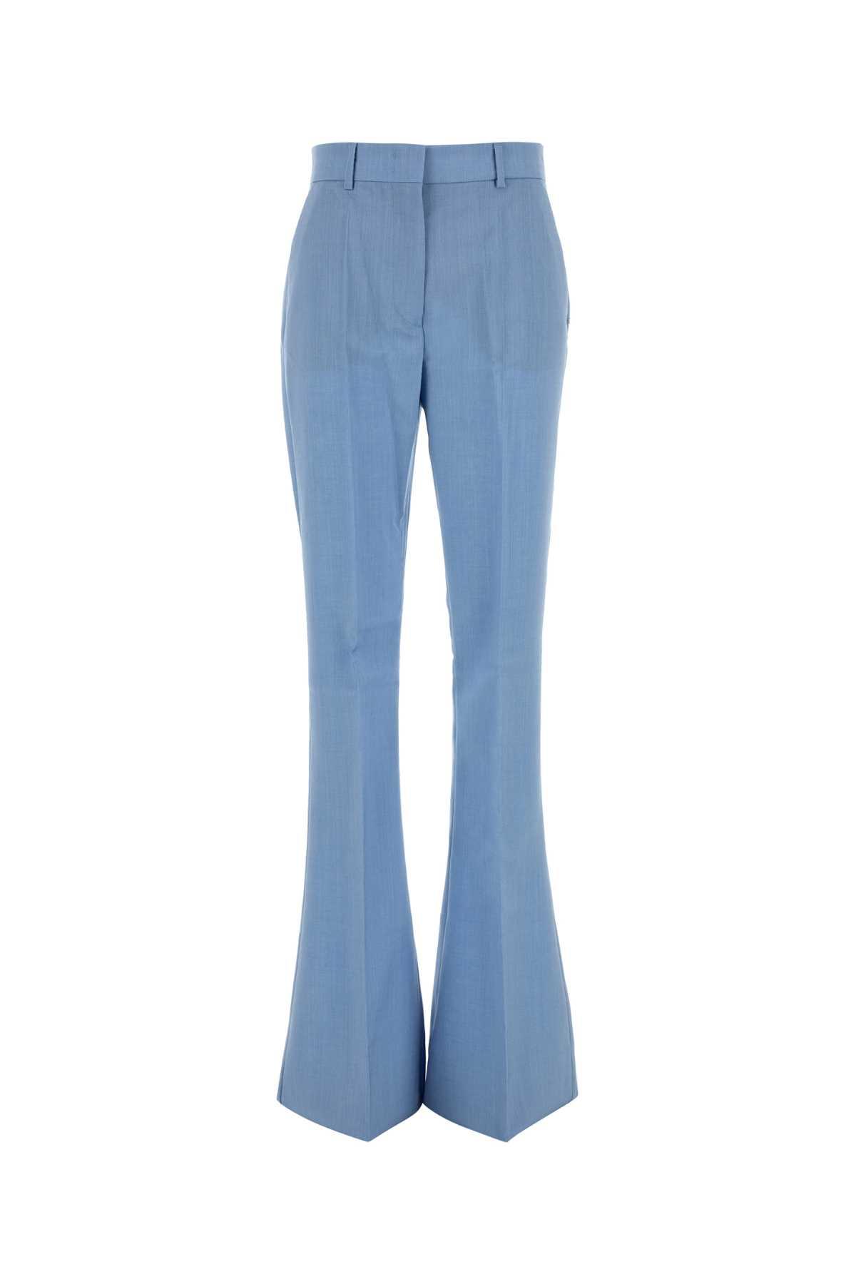 sportmax light blue wool blend aeroso1234 pant
