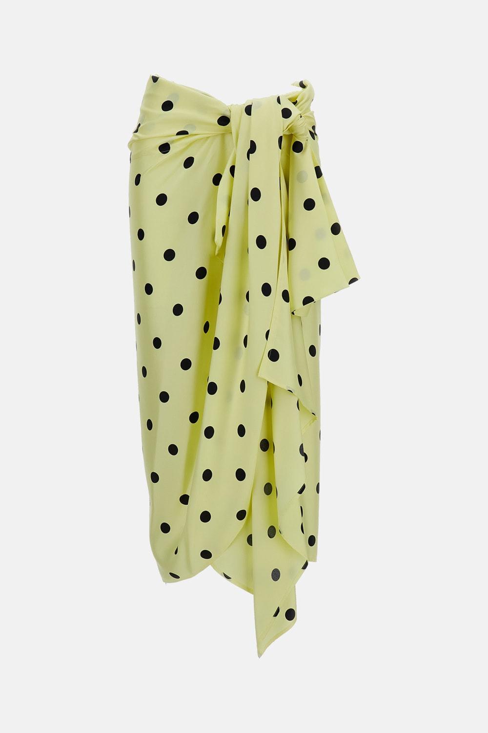 sportmax polka dot skirt