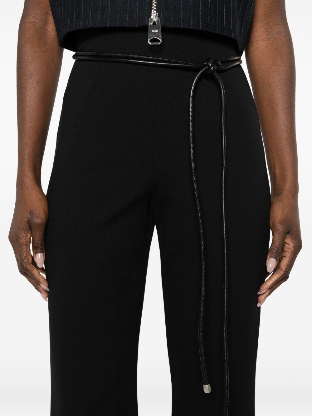 sportmax pre trousers black poliammide - women