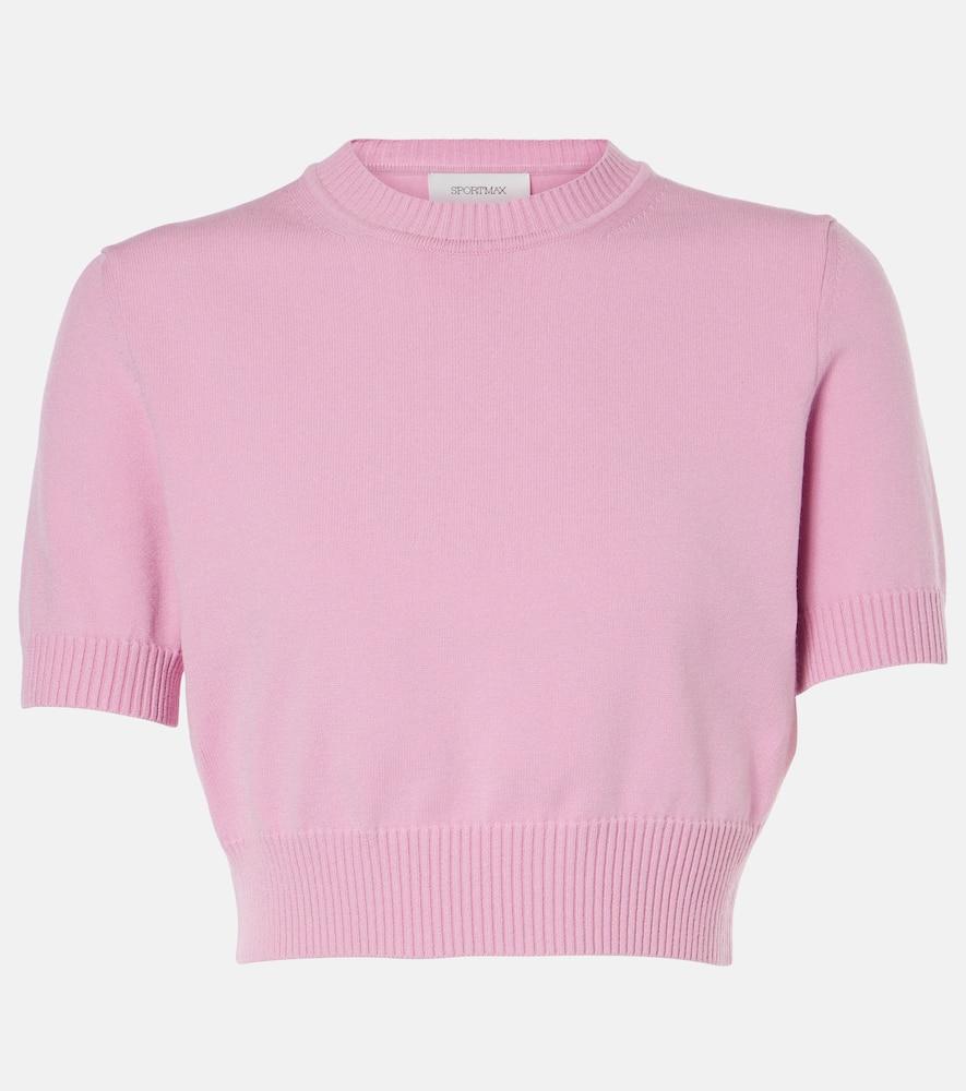 sportmax premier knitted crop top