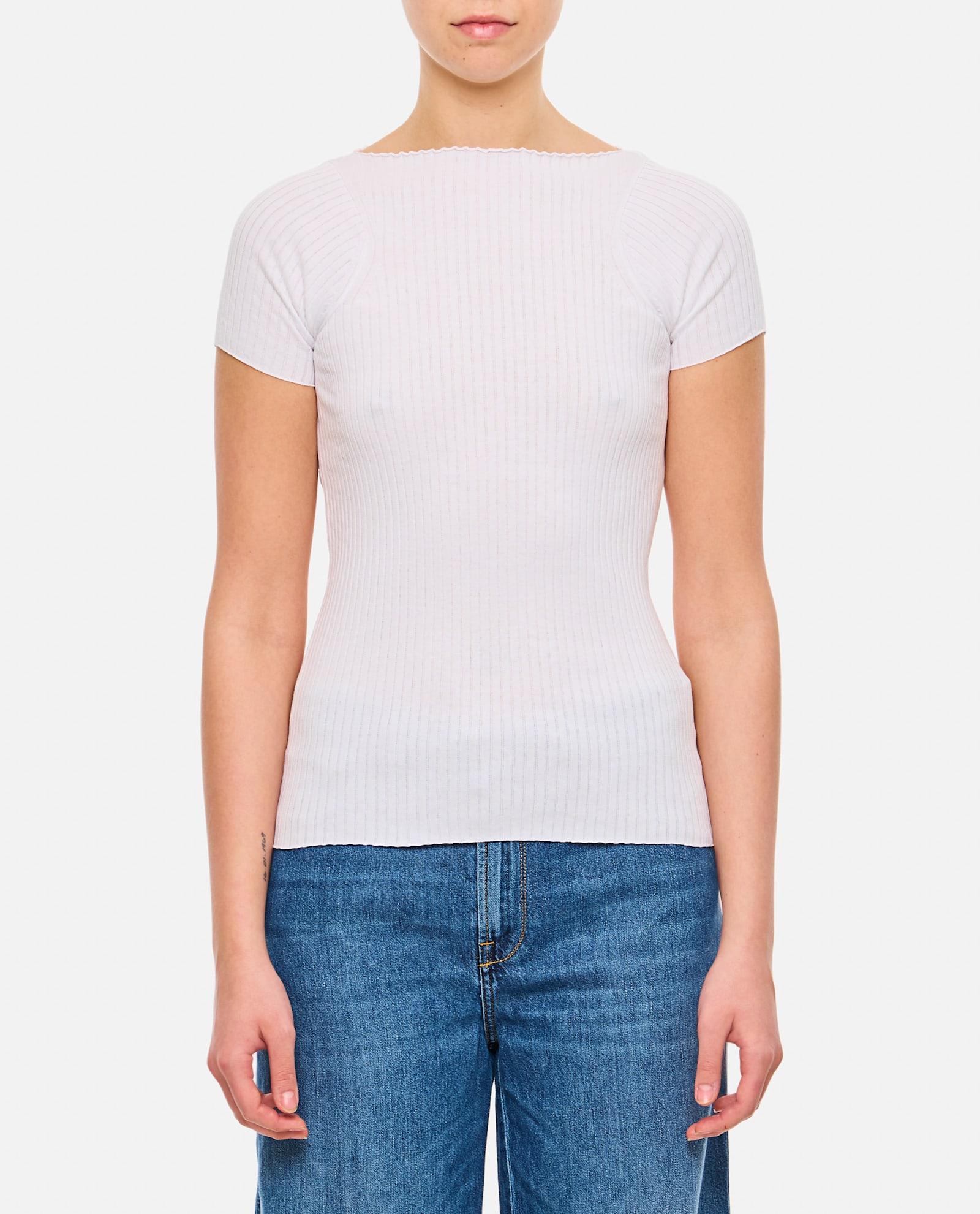 sportmax ribbed cotton t-shirt