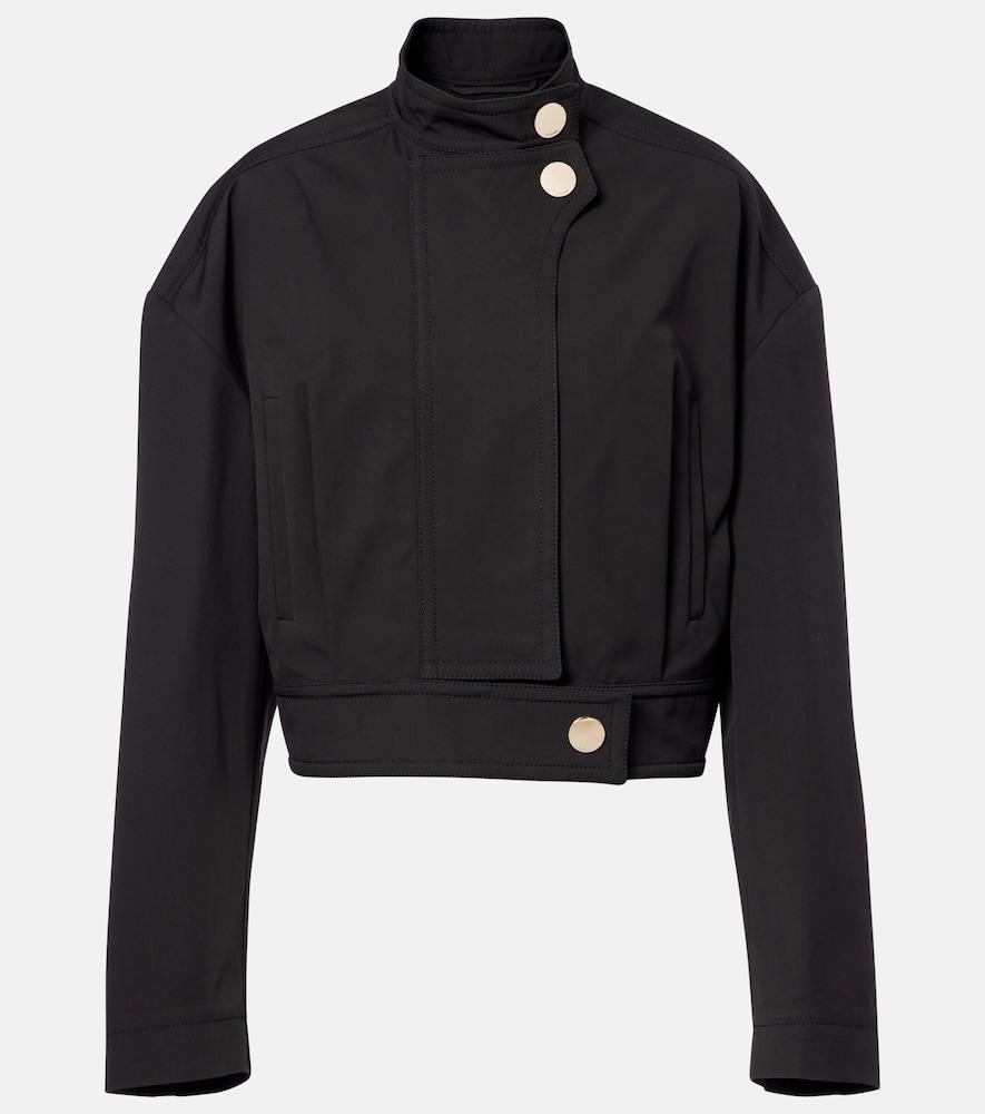 sportmax riviera oversized cotton bomber jacket
