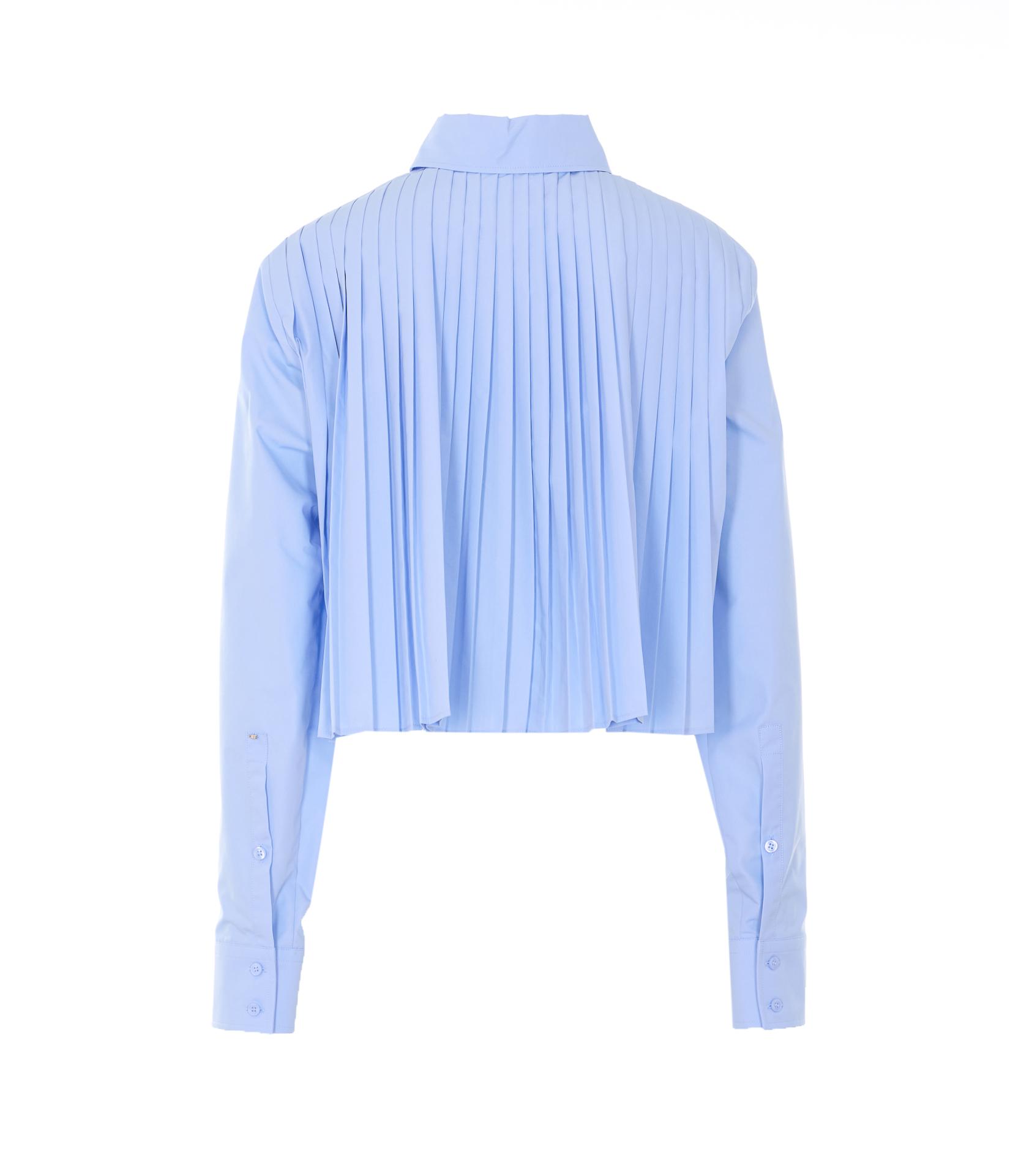 sportmax shirts blue cotton - women