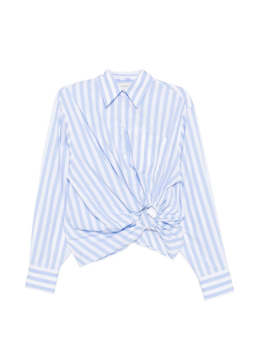 sportmax shirts clear blue cotton - women