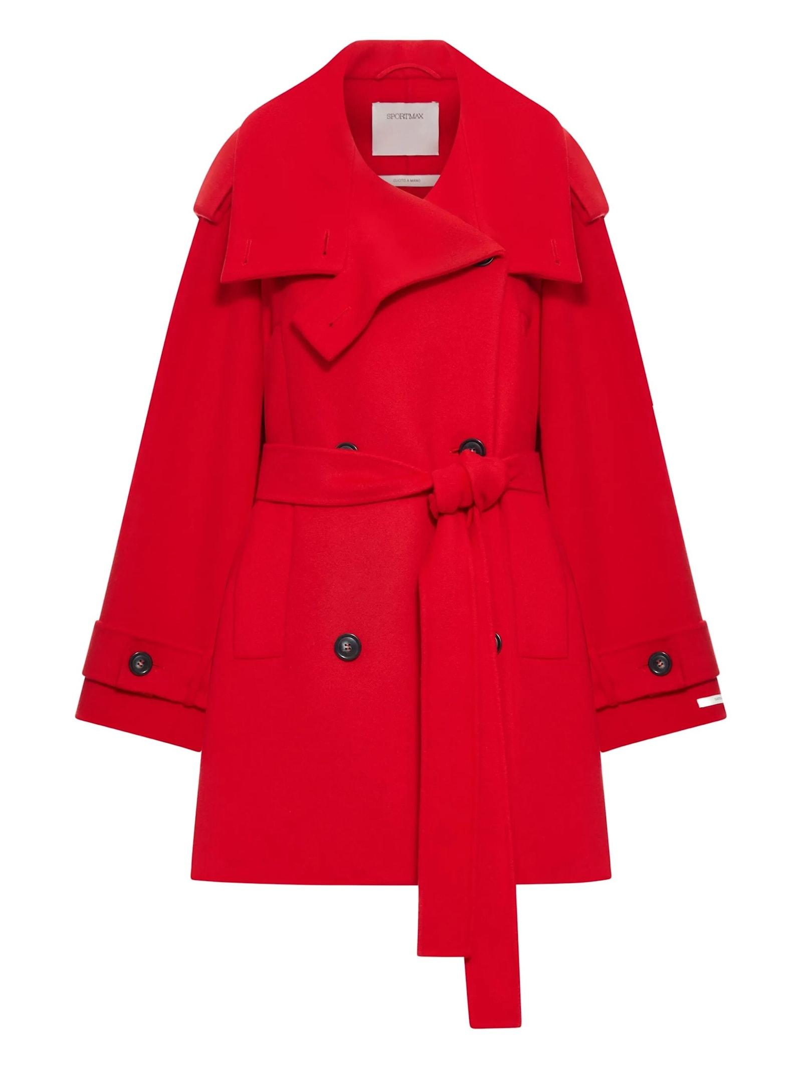 sportmax short coat with belt