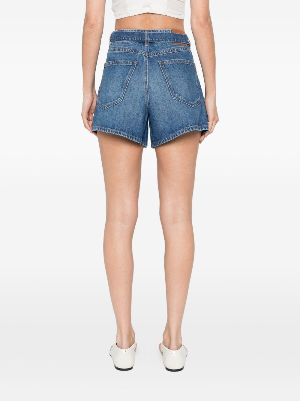 sportmax shorts blue cotton - women