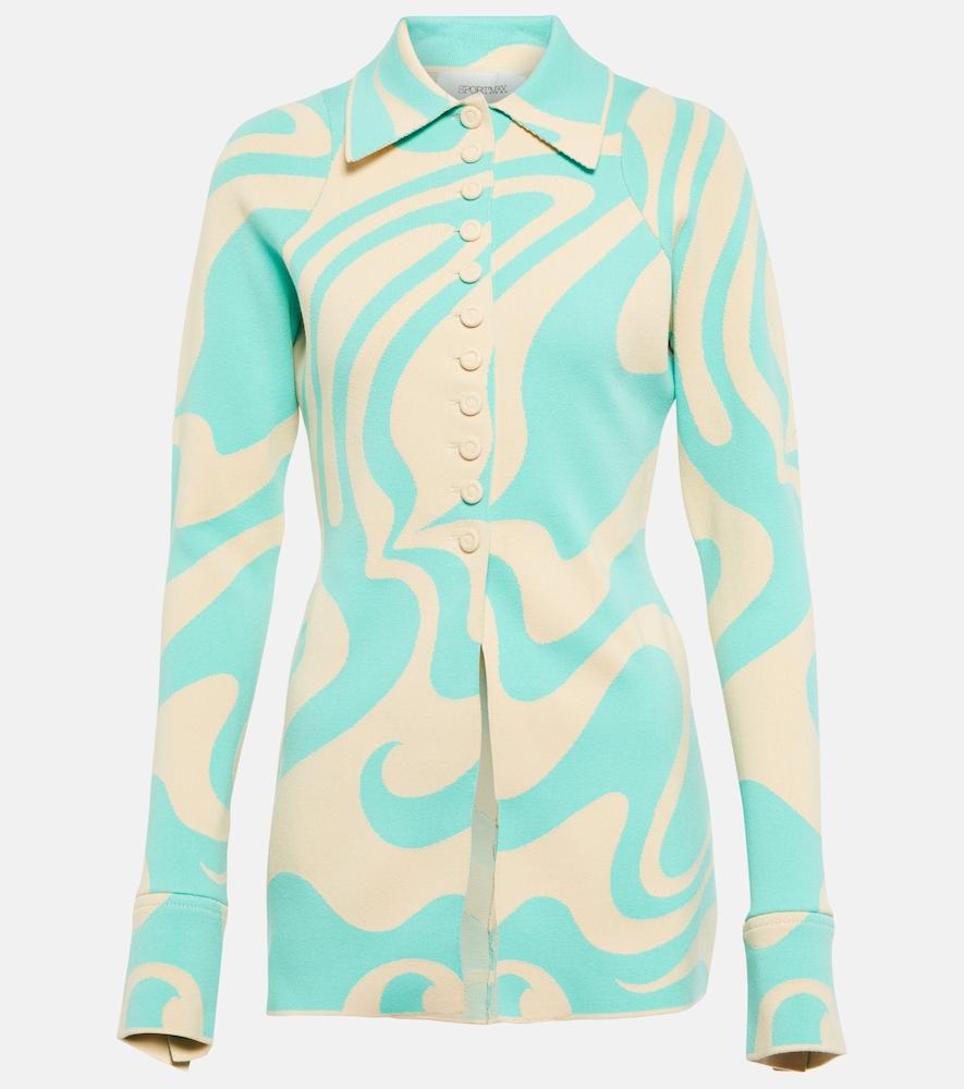 sportmax soraga jacquard blazer