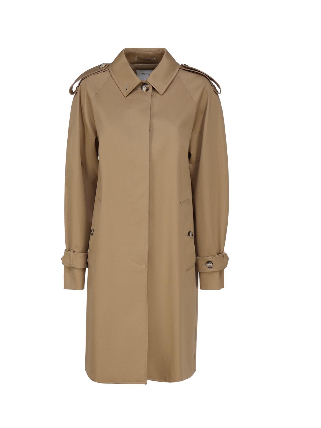 sportmax stretch cotton duster coat
