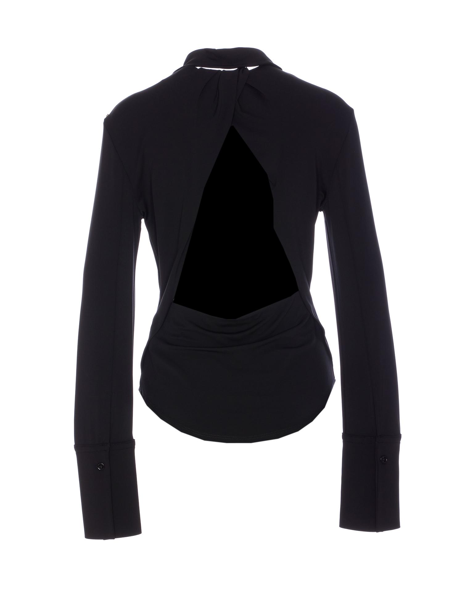sportmax t-shirts and polos black viscose - women