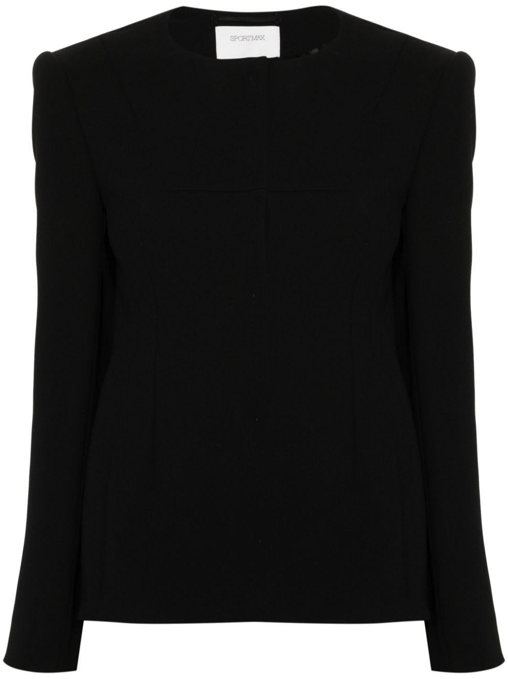 sportmax tailored collarless jacket