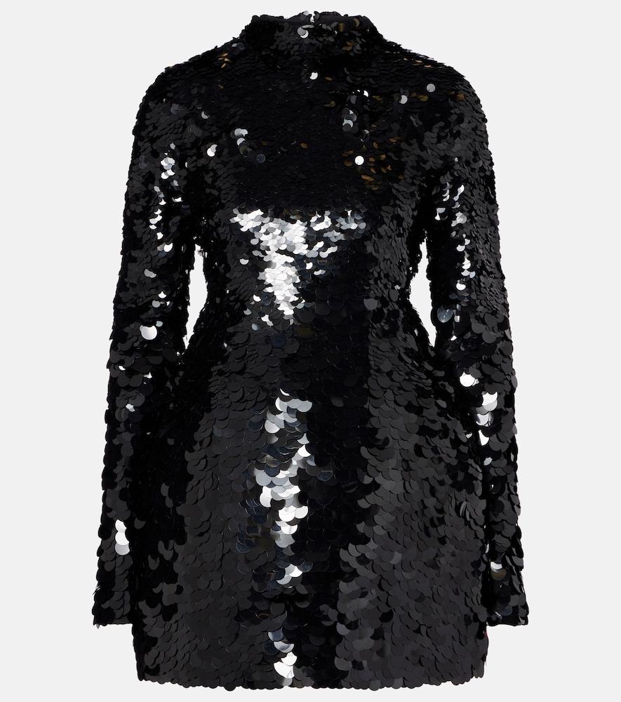 sportmax terfrite sequined jersey minidress