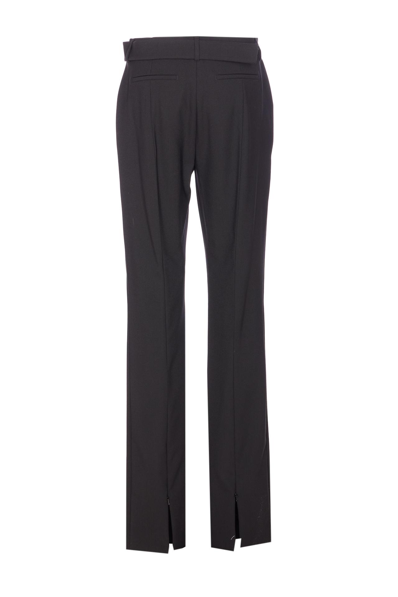 sportmax trousers black virgin wool - women