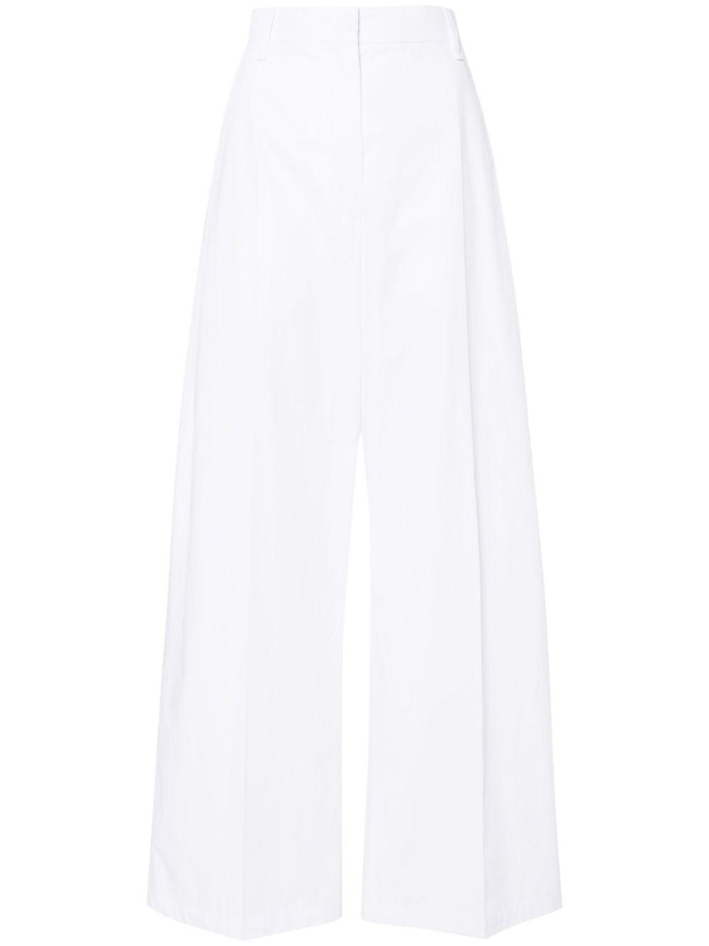 sportmax trousers white cotton - women
