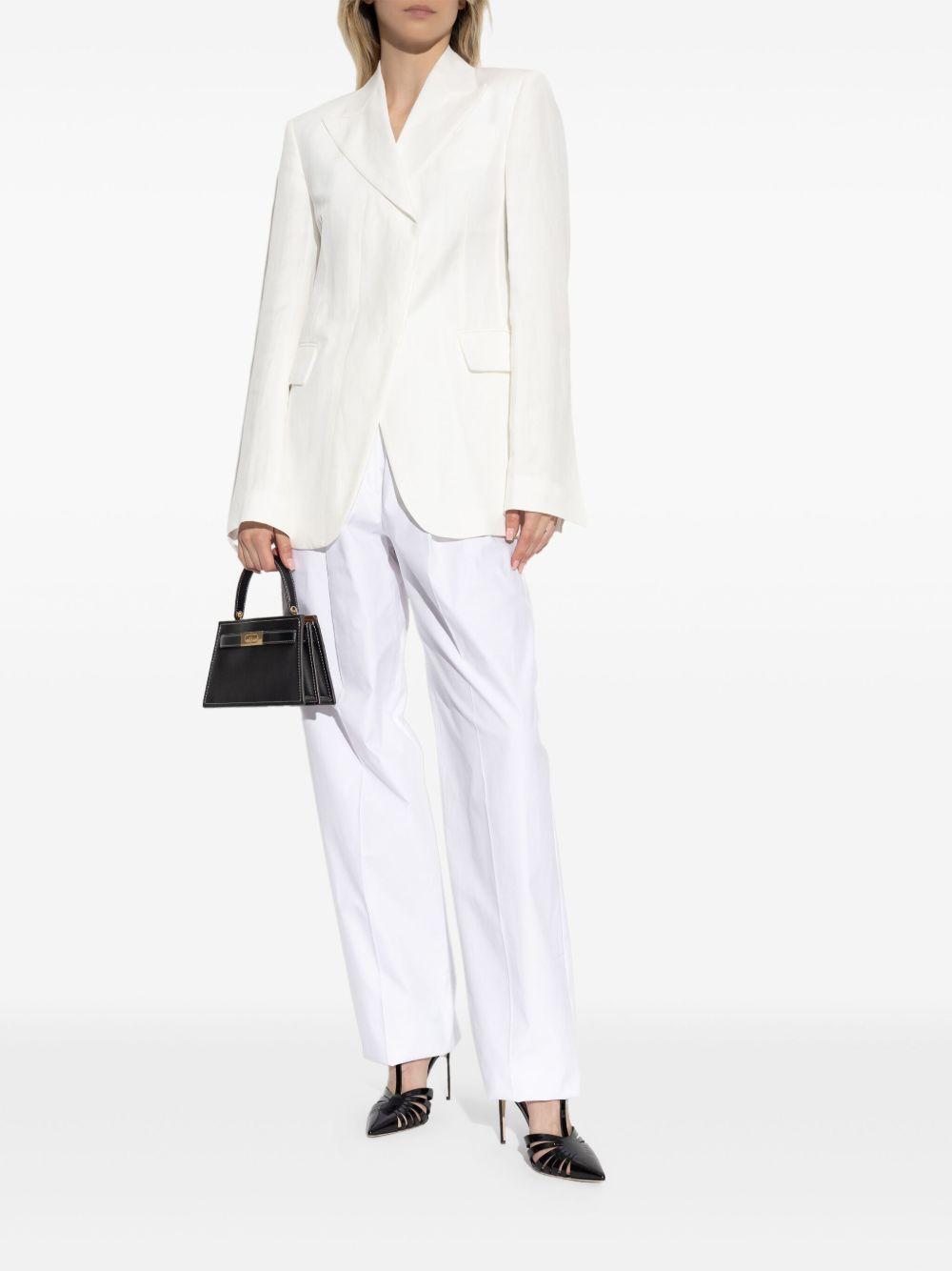sportmax trousers white cotton - women