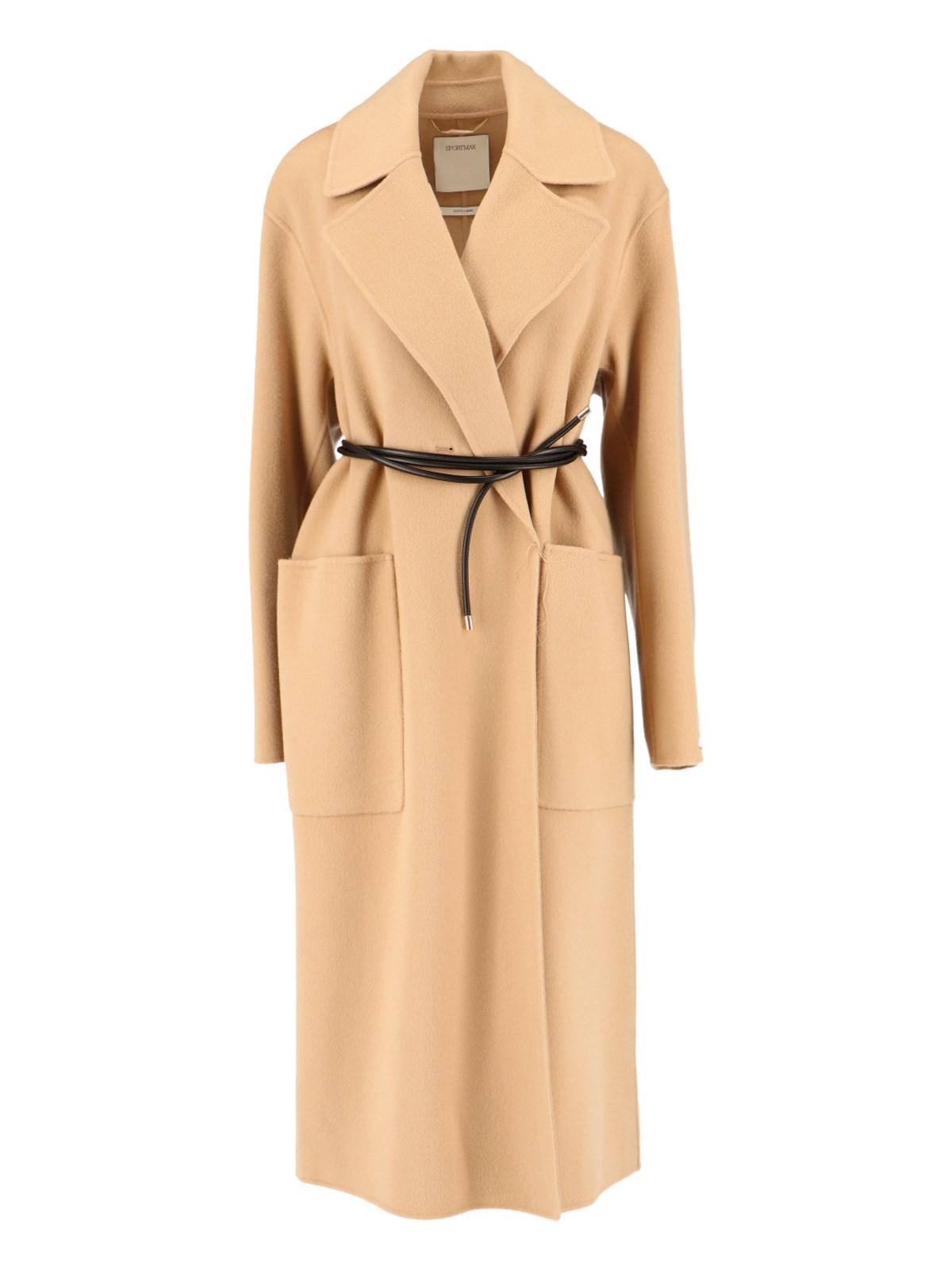sportmax virgin wool dressing gown coat