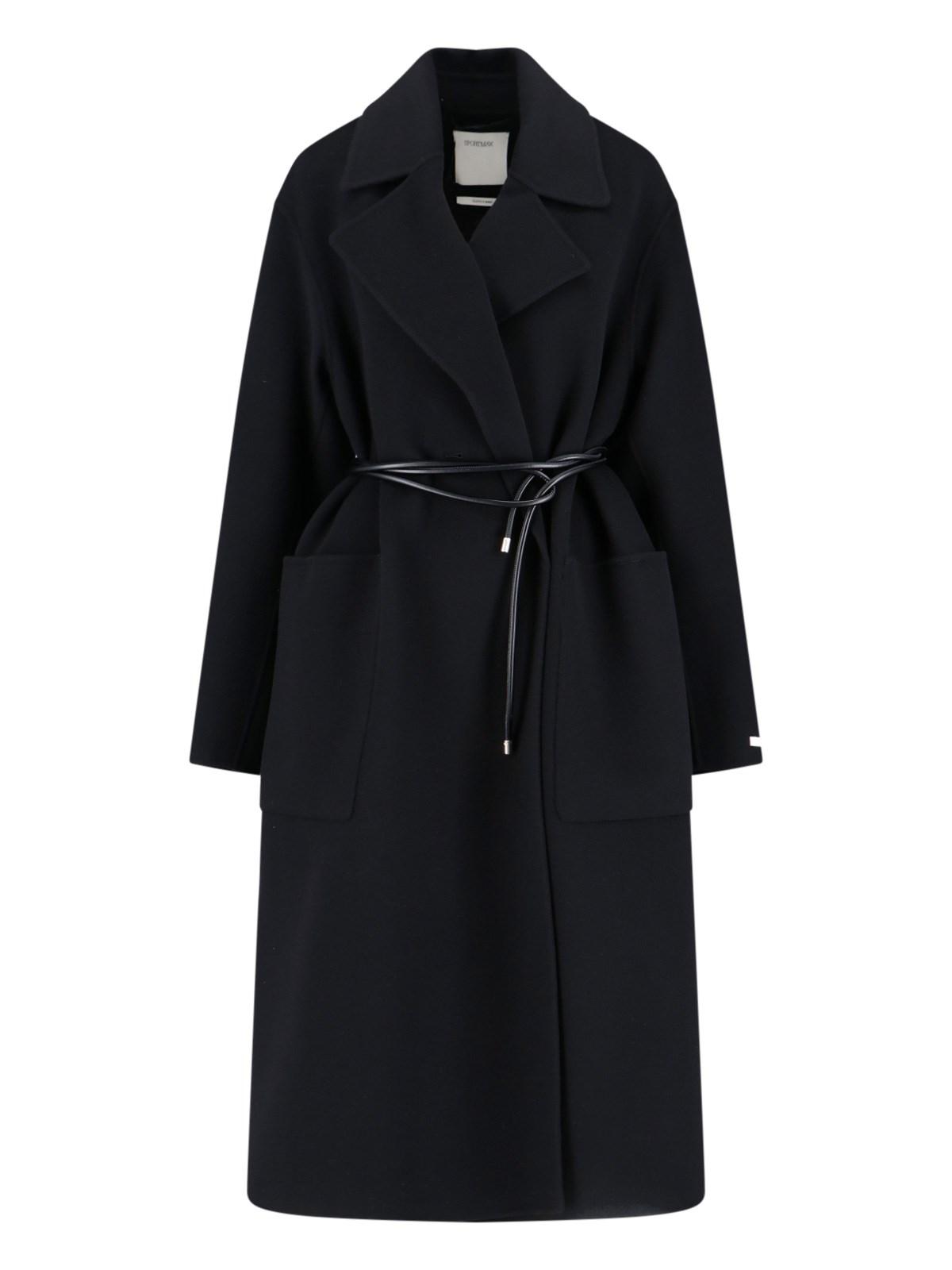 sportmax virgin wool dressing gown coat
