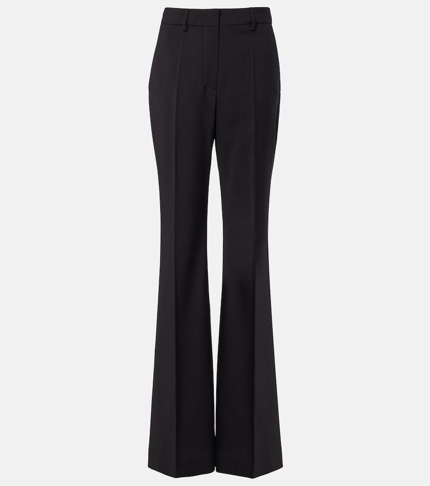 sportmax virgin wool flared pants
