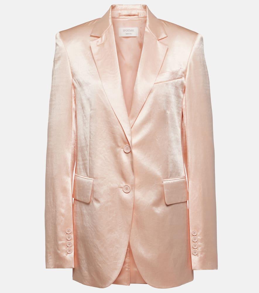 sportmax volante satin blazer