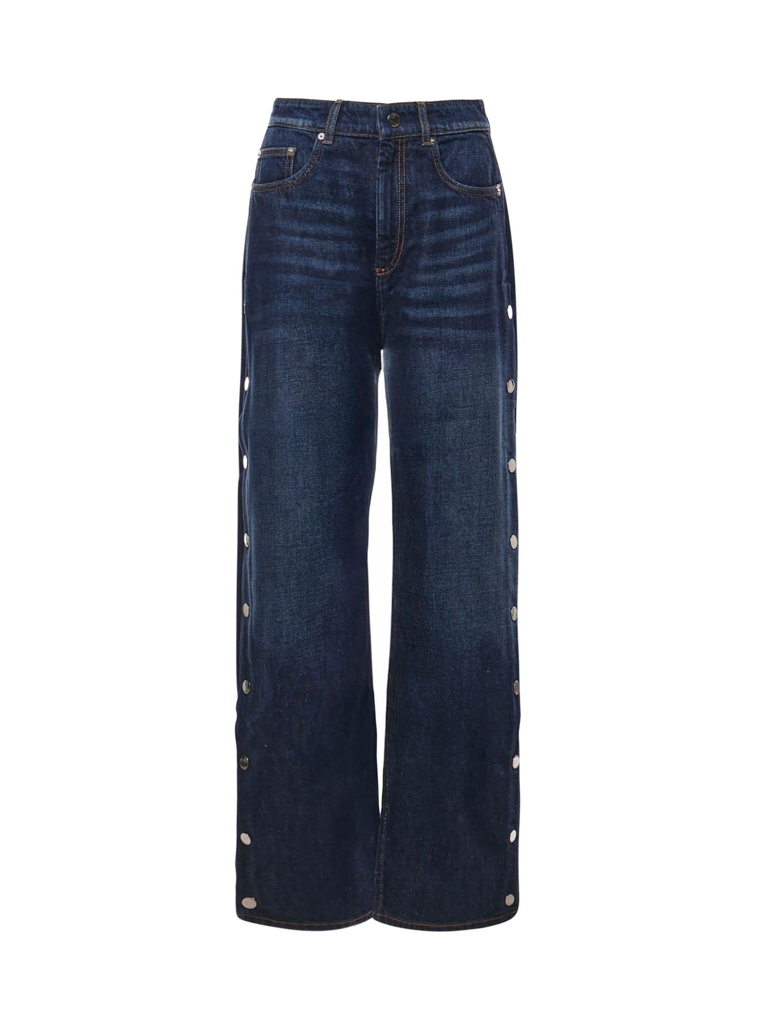 sportmax wide-leg jeans with buttons