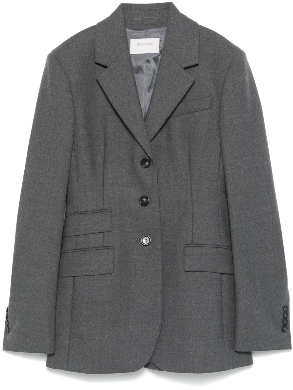 sportmax wool single-breasted jacket